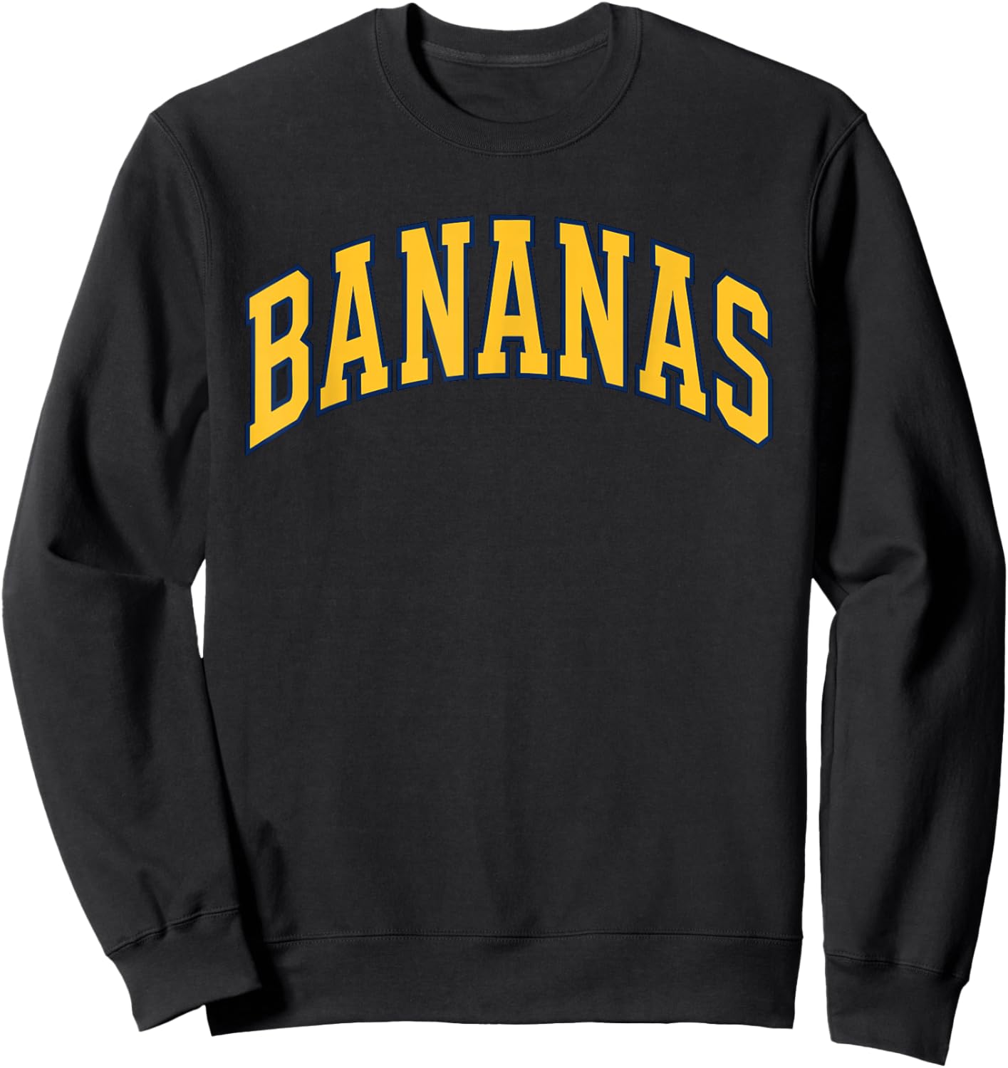 Banana Retro Throwback Popular Fruit Humor Bananas Sweatshirt - Sweatshirt | Black
