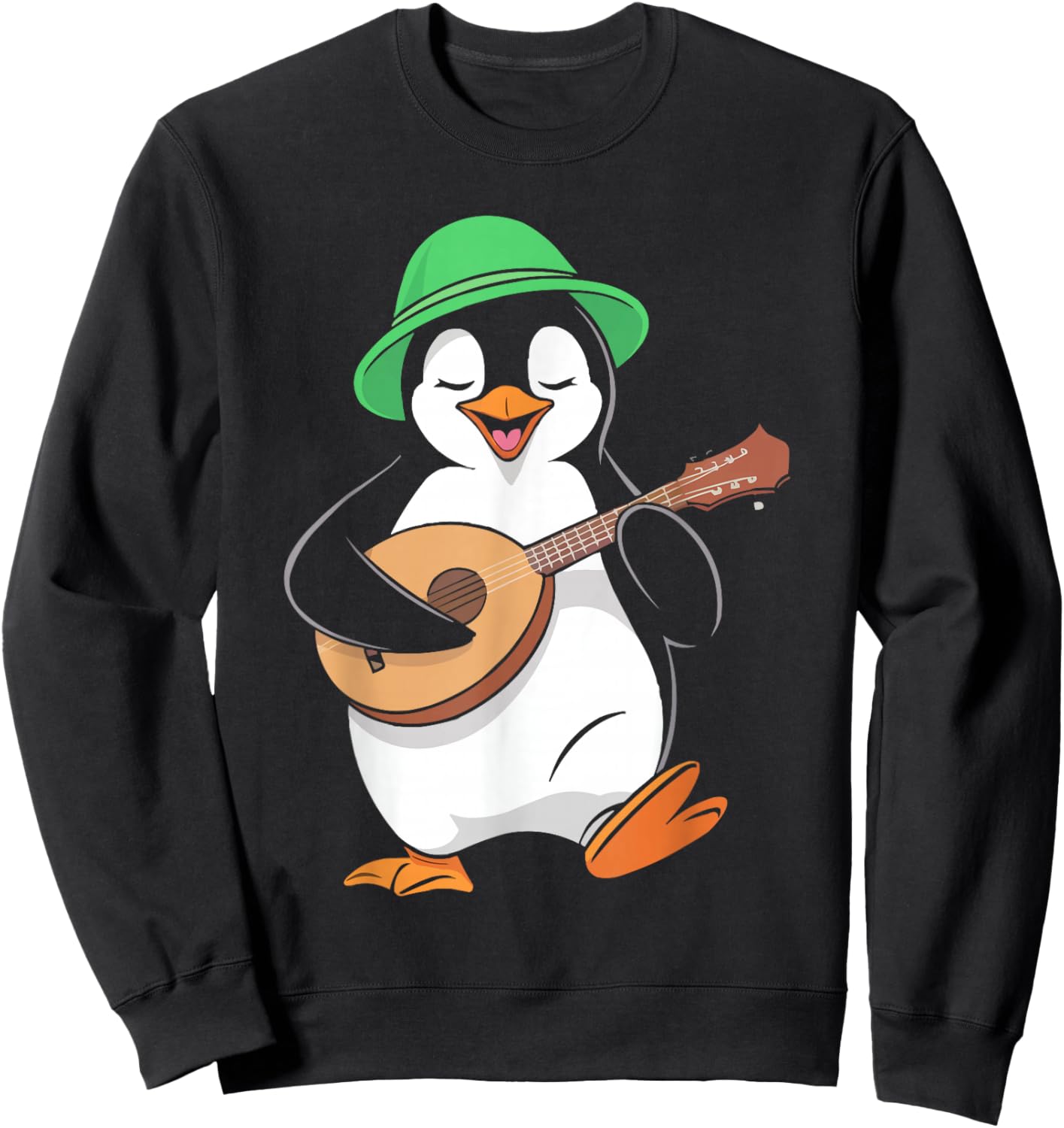 Mandolin Player Animal Musical Instrument Musician Sweatshirt - Sweatshirt | Black