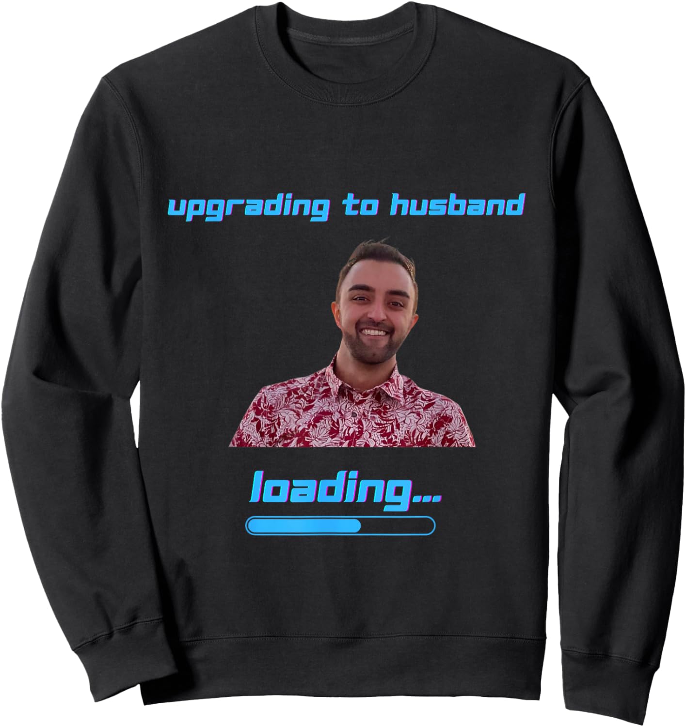 Upgrading to Husband Status Sweatshirt - Sweatshirt | Black