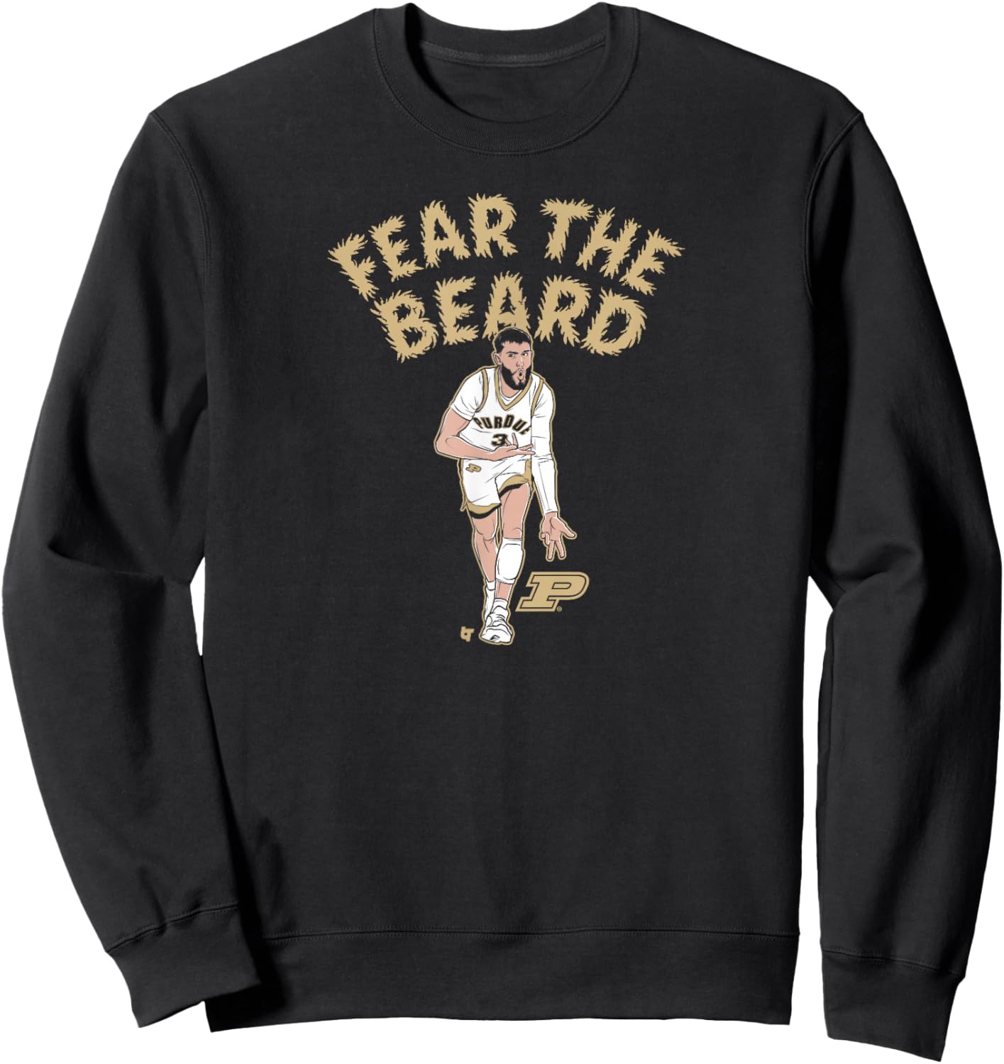 Braden Smith - Fear The Beard - Purdue Basketball Sweatshirt - Sweatshirt | Black
