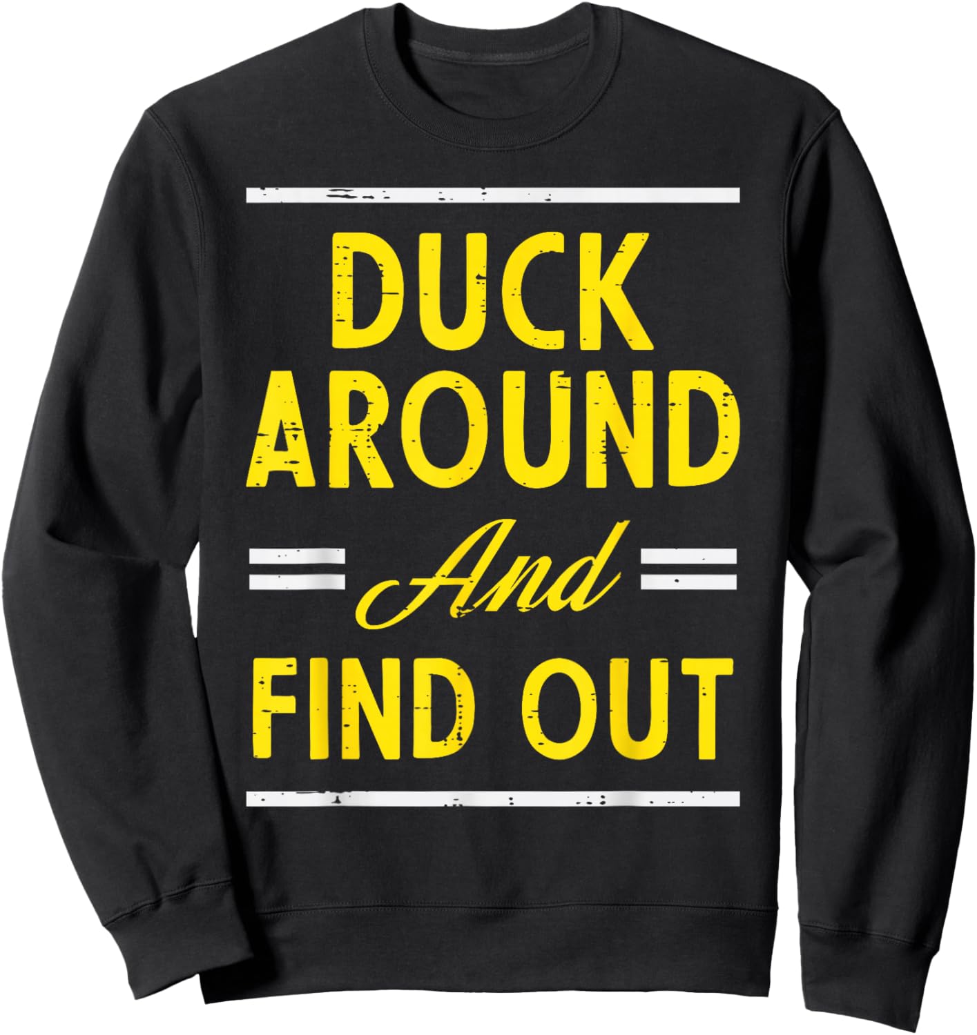 Duck Funny Men Kids Women Boys Girls Youth Teen Sweatshirt - Sweatshirt | Black