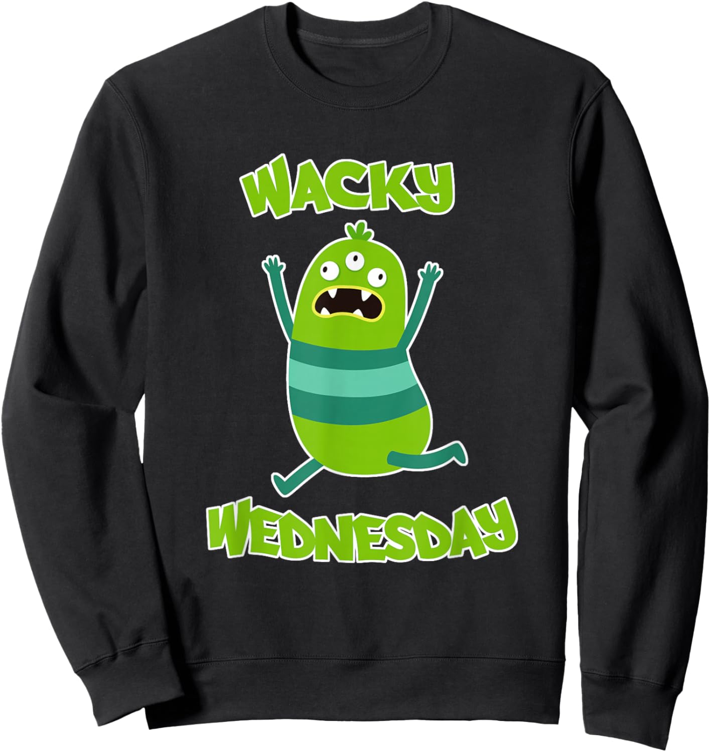 Wacky Wednesday Kids and Teachers | Mismatch Day Spirit Week Sweatshirt - Sweatshirt | Black
