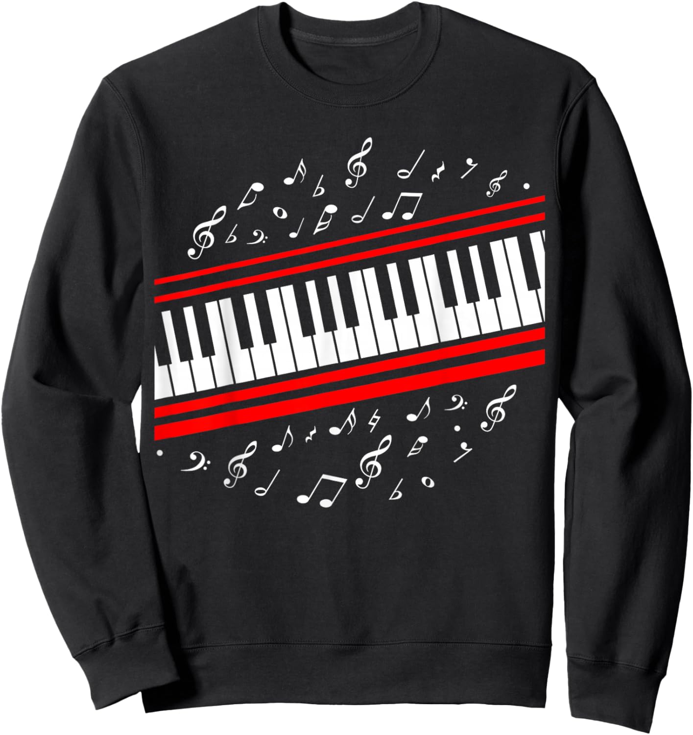 Piano Beat it Music Sweatshirt - Sweatshirt | Black