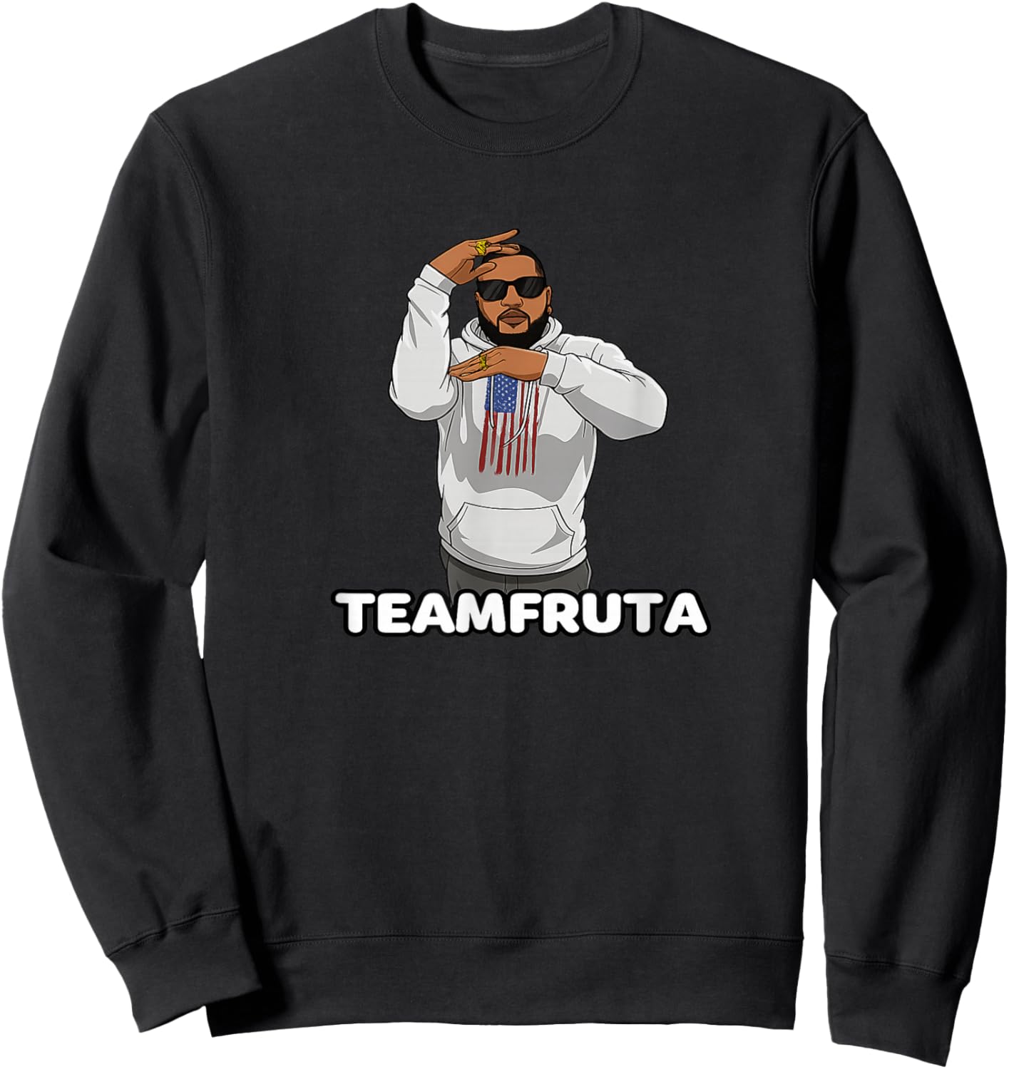 TEAMFRUTA Don't Pull Out That There is PIRANA Sweatshirt - Sweatshirt | Black