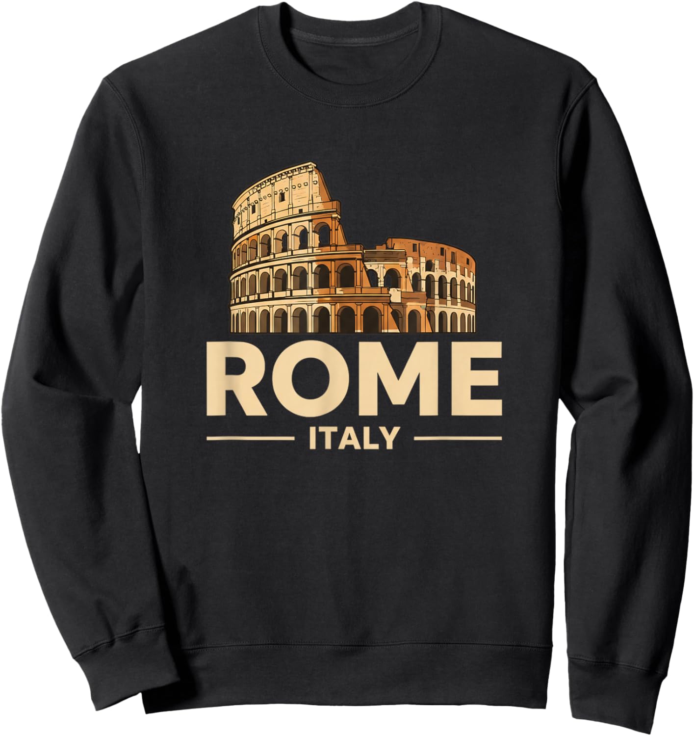 Rome Italy Colosseum Kids Travel Souvenir Sweatshirt - Sweatshirt | Black