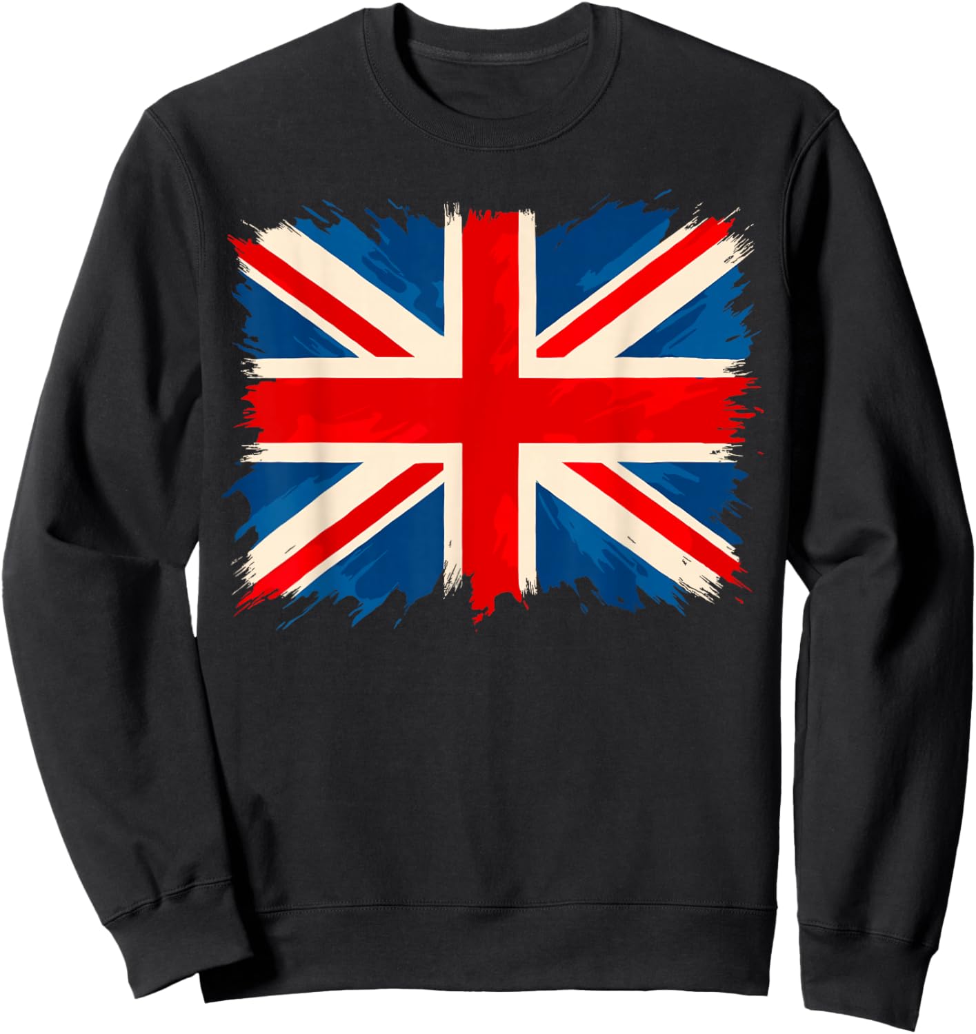 UK Flag United Kingdom Great Britain Sweatshirt - Sweatshirt | Black