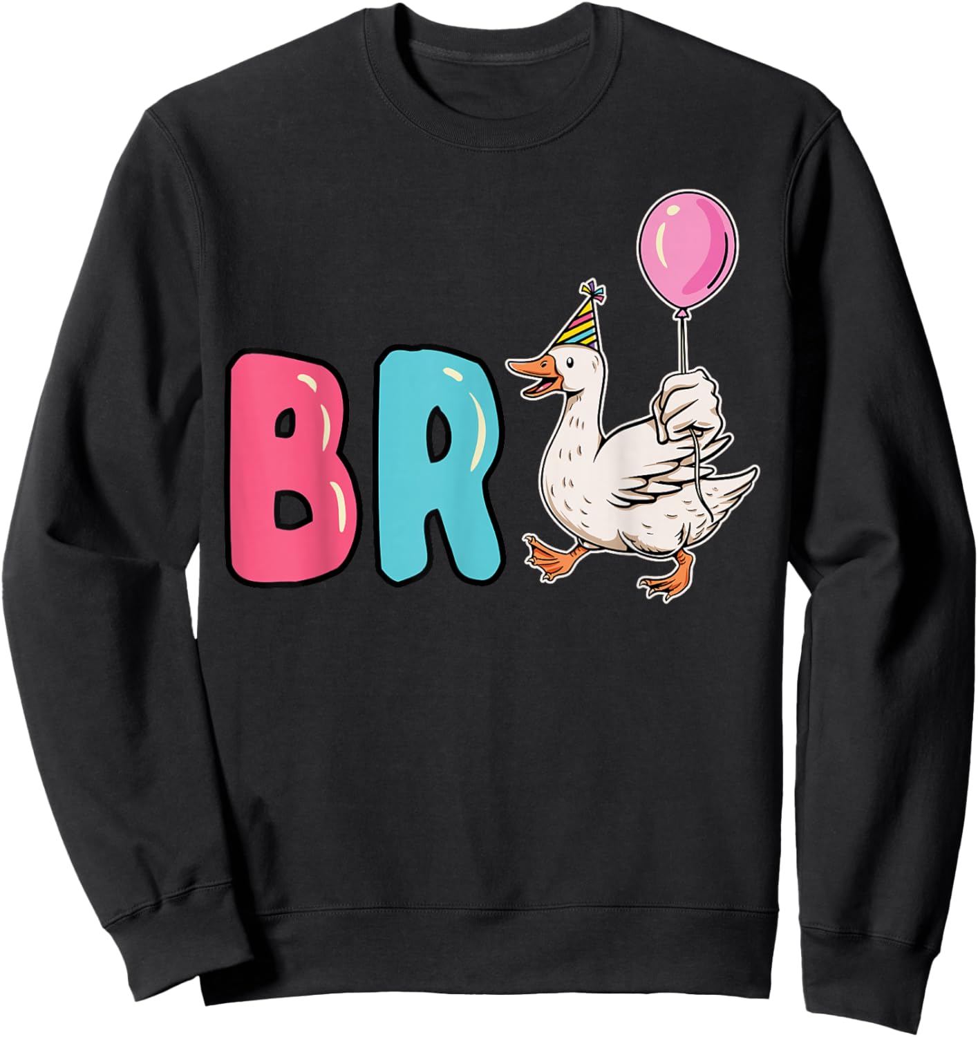Birthday Silly Bro Goose Silliest Squad Family Matching Sweatshirt - Sweatshirt | Black