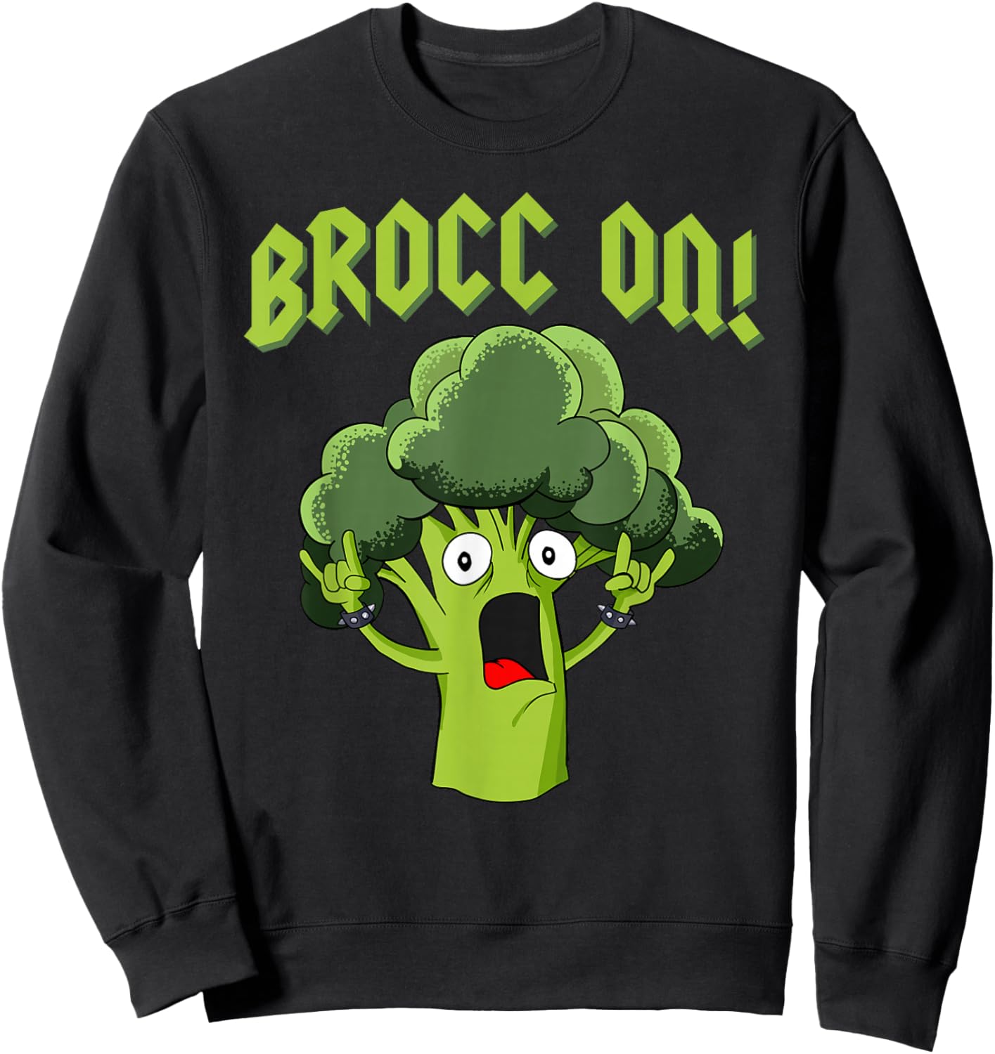 Broccoli Brocc On Sweatshirt - Sweatshirt | Black
