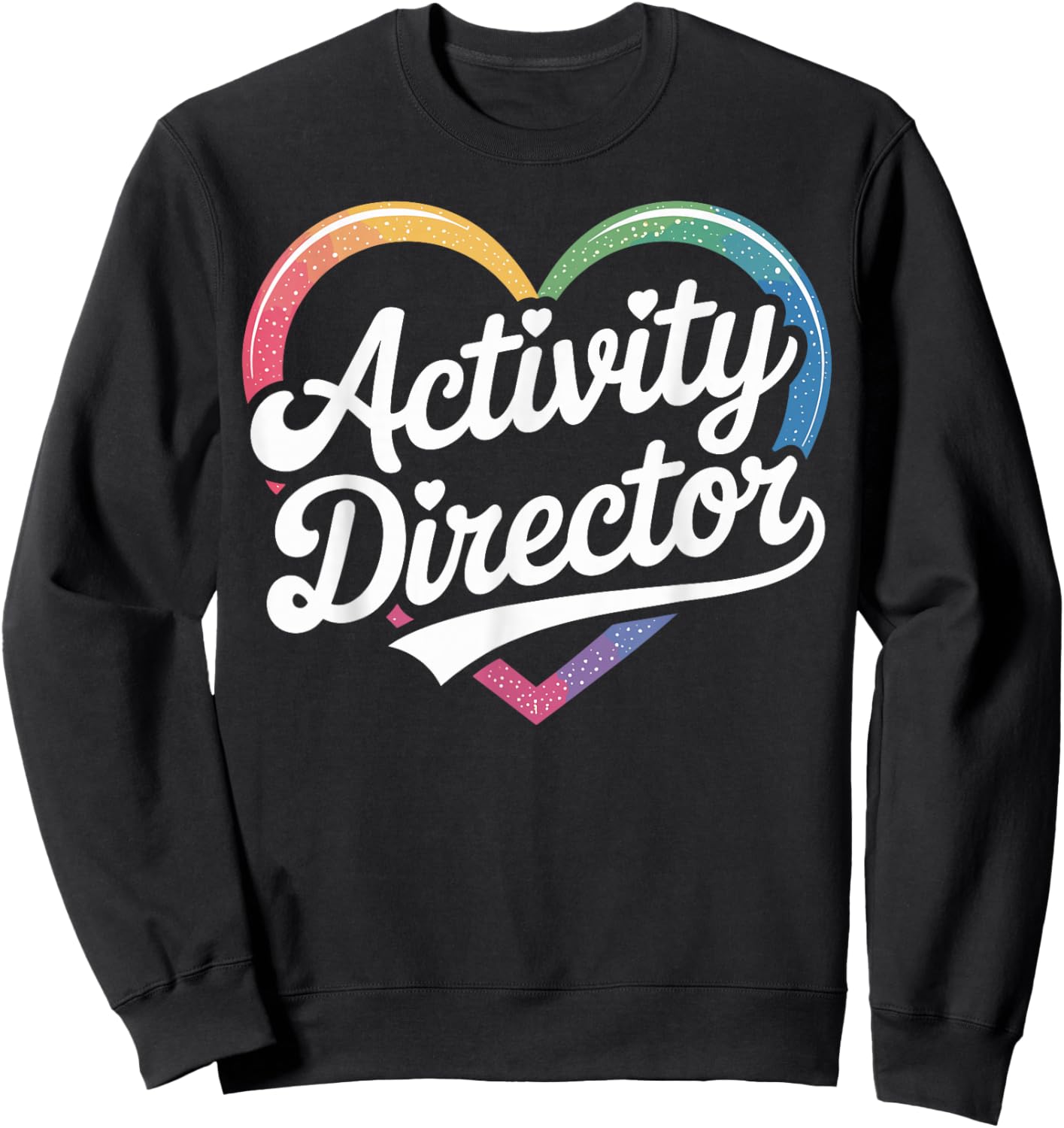 Activity Director Heart Sweatshirt - Sweatshirt | Black