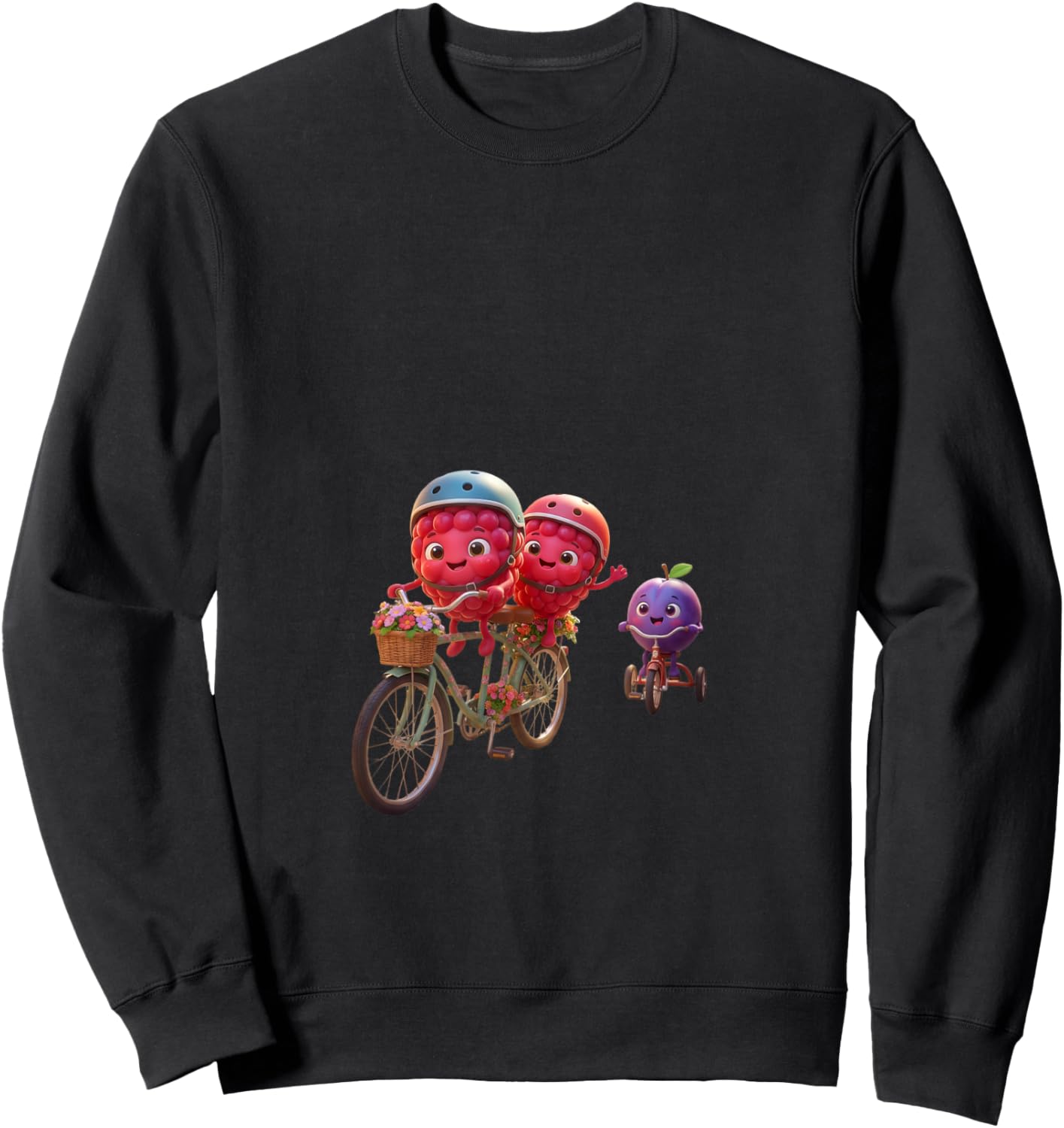 Berry Wheelie Fun Sweatshirt - Sweatshirt | Black