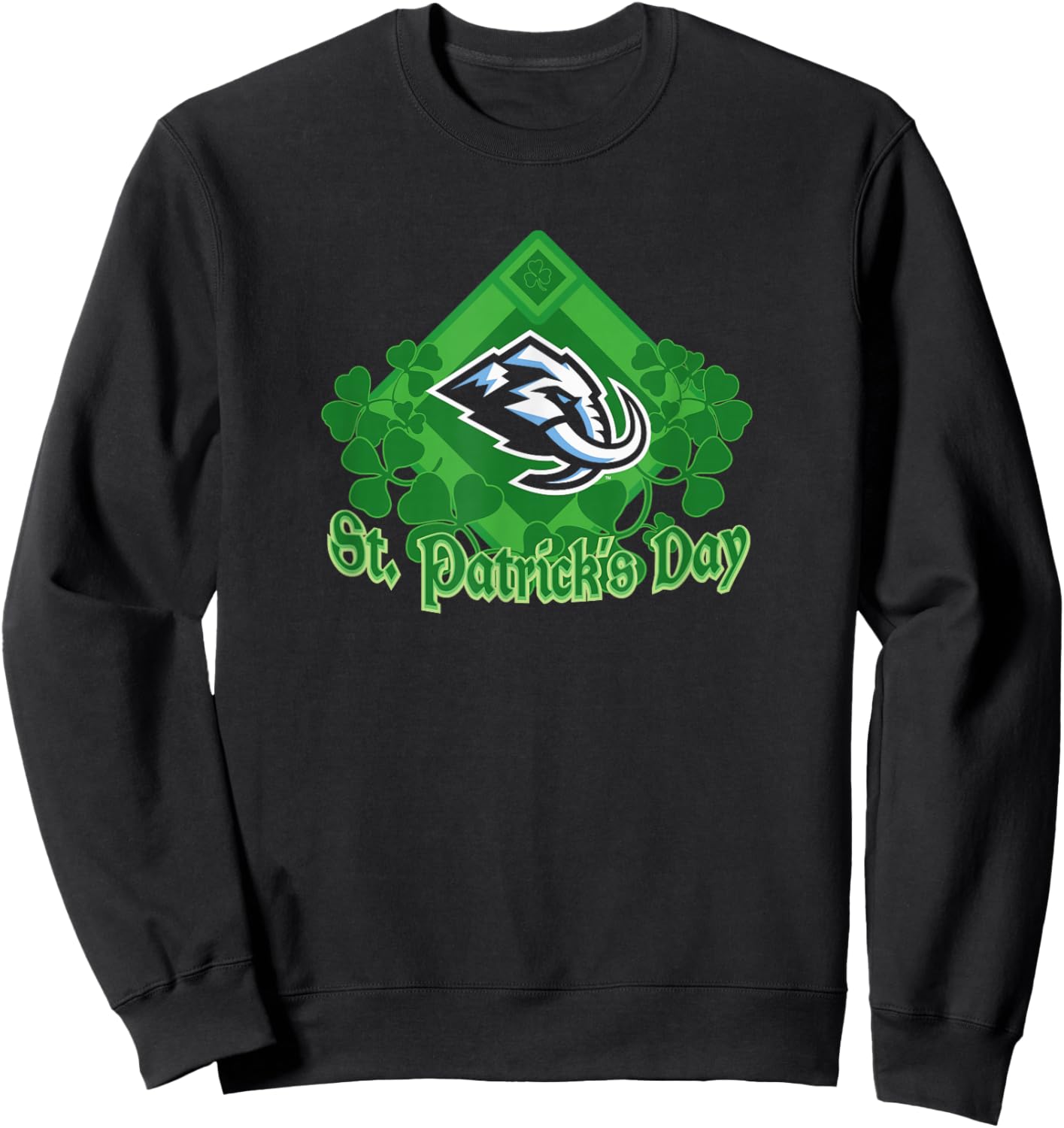 St. Patrick's Day Black NHL Licensed Sweatshirt - Sweatshirt | Black