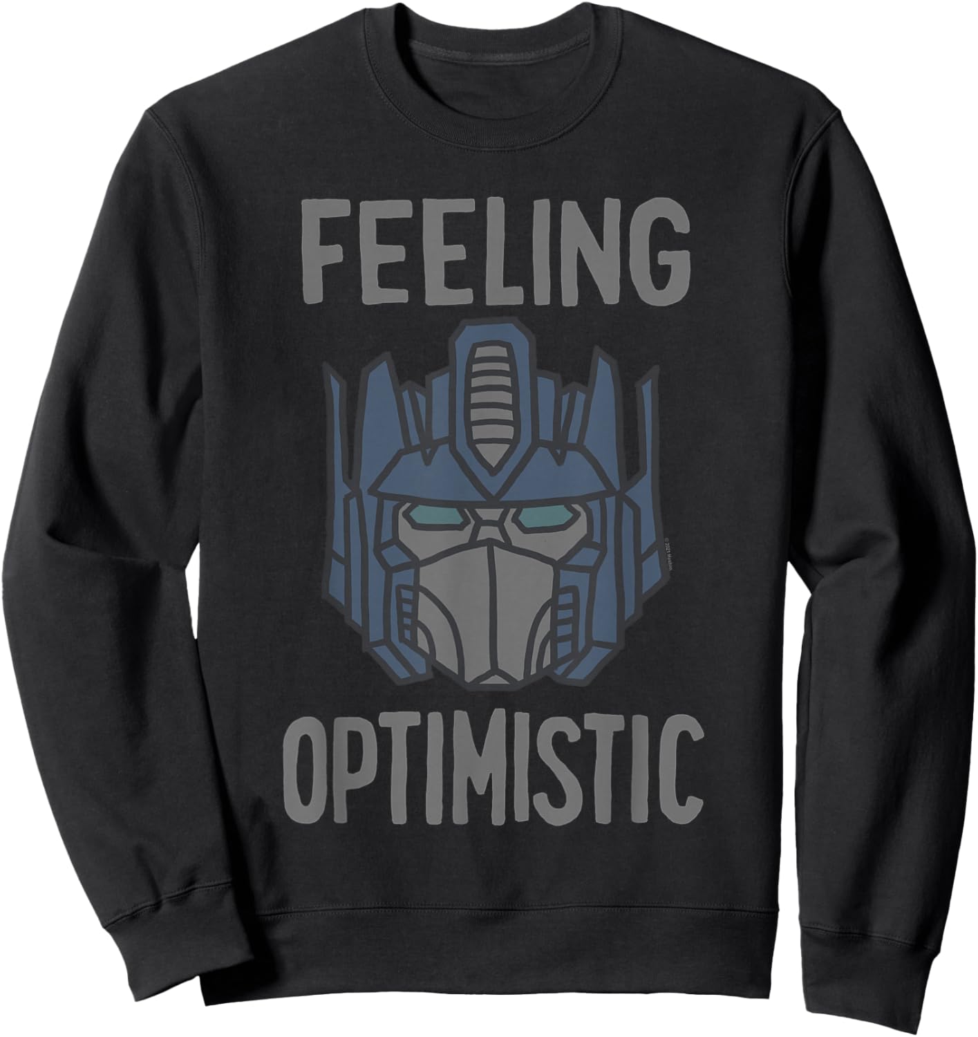 Transformers Optimus Prime Feeling Optomistic Sweatshirt - Sweatshirt | Black