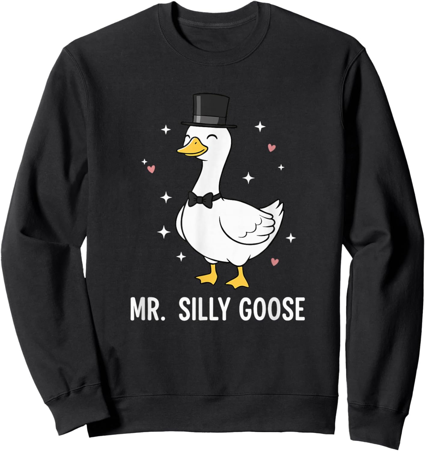 Mr Silly Goose Funny Bride Wedding Matching Sweatshirt - Sweatshirt | Black