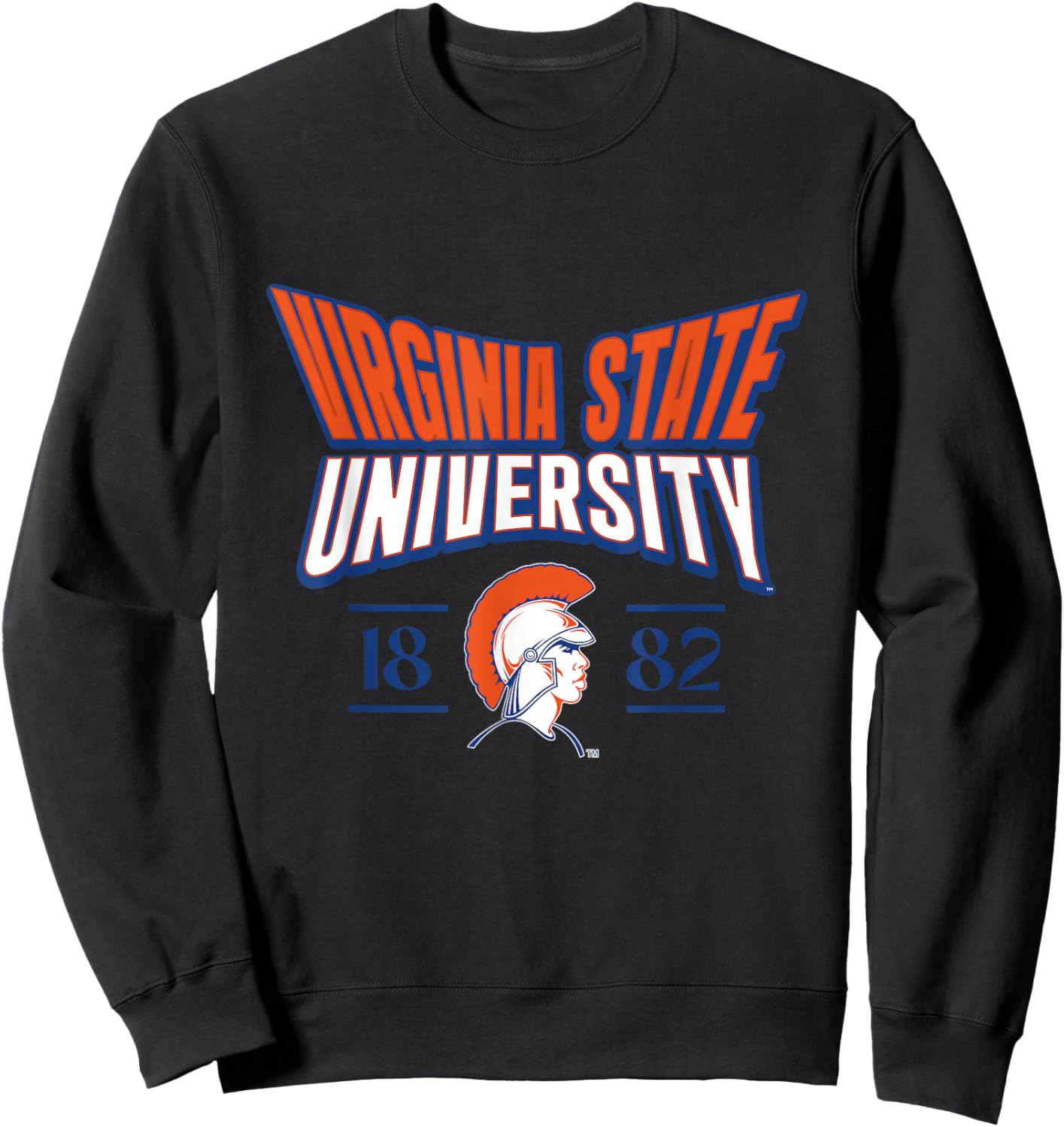 Virginia State University Stretch Emblem HBCU Sweatshirt - Sweatshirt | Black