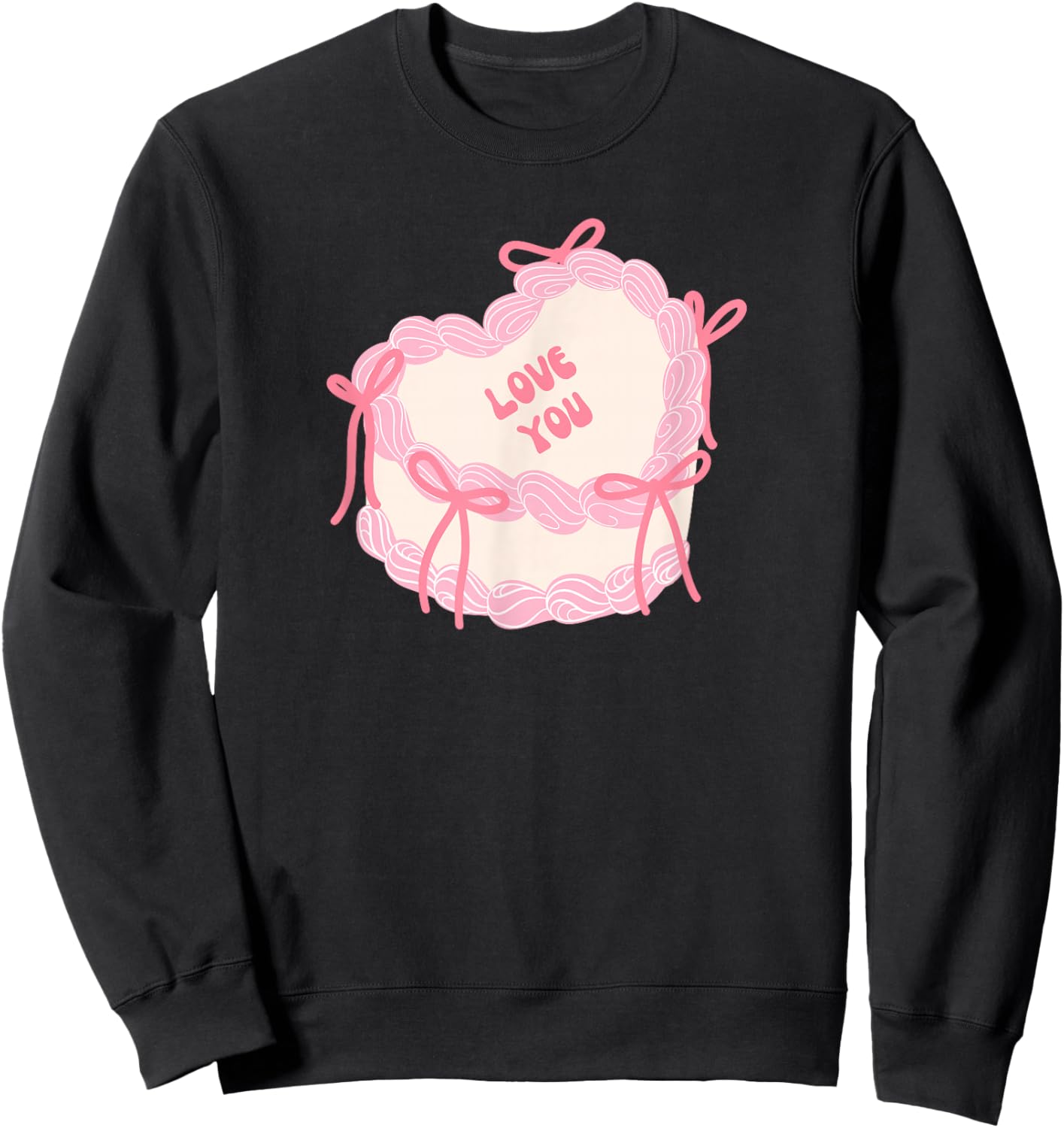 Valentine's Day Cake Sweatshirt - Sweatshirt | Black