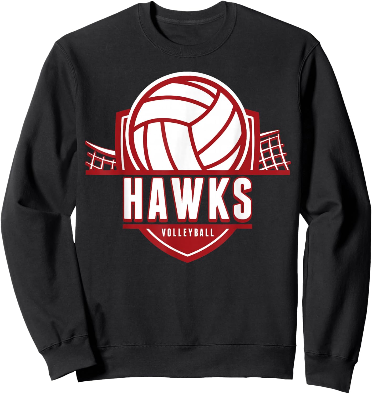 Hawks Volleyball Back to School Spirit M Sweatshirt - Sweatshirt | Black