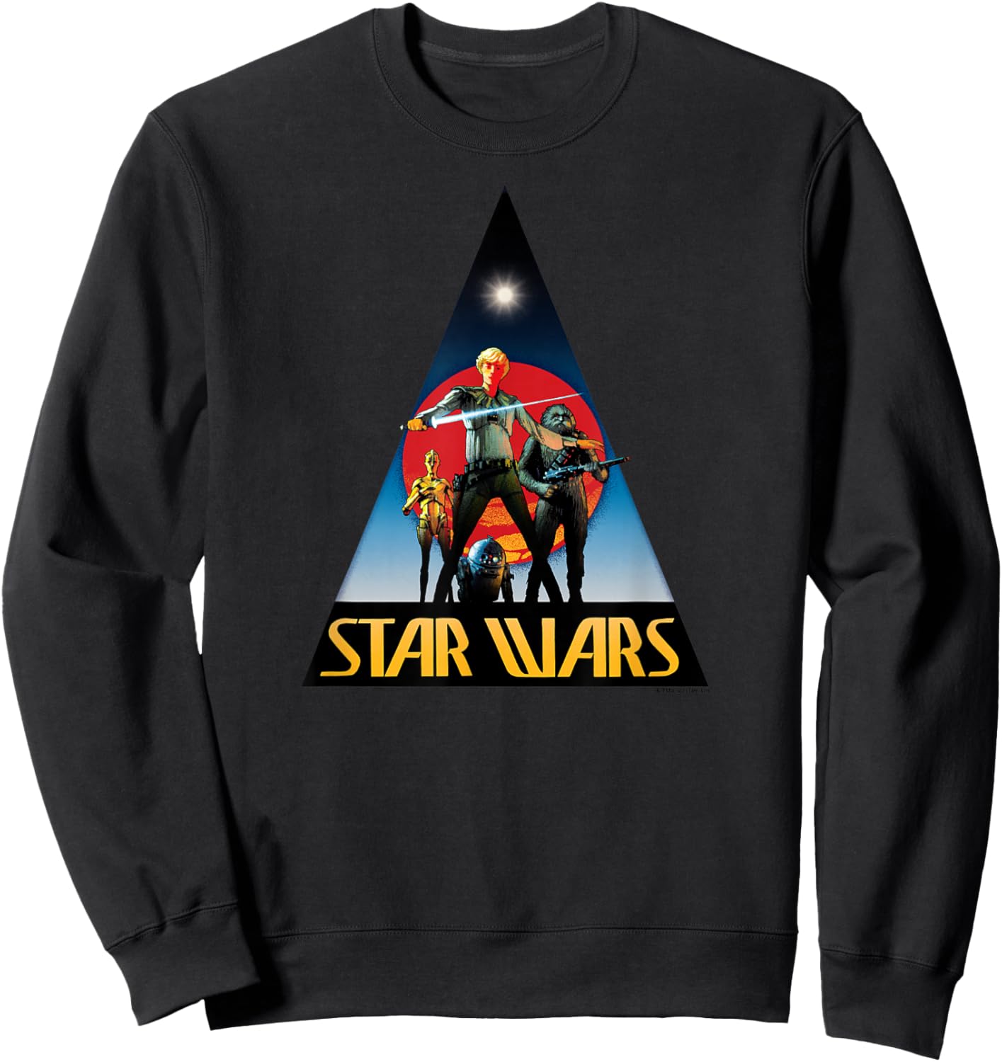 Star Wars - Classic - Retro Star Wars Logo Sweatshirt - Sweatshirt | Black