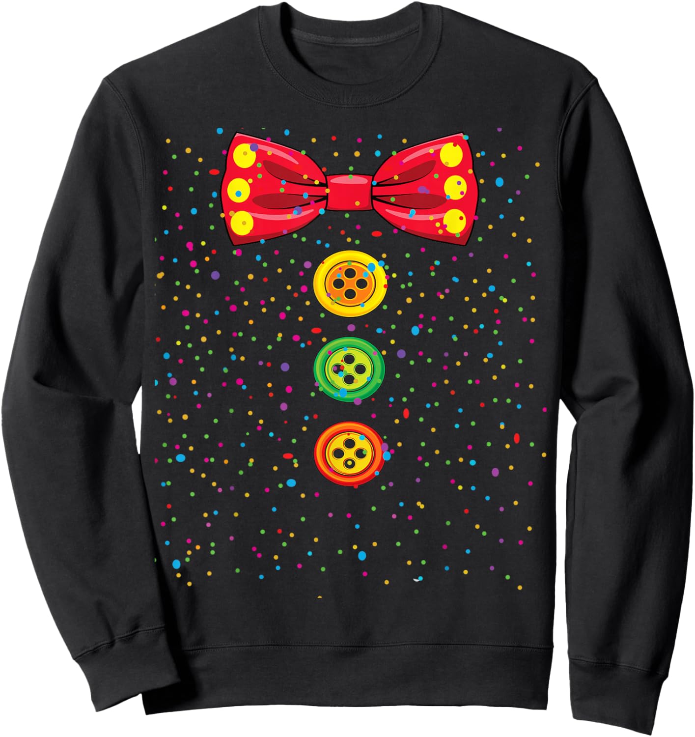 Funny Clown Costumes for Children Carnival Costume Sweatshirt - Sweatshirt | Black