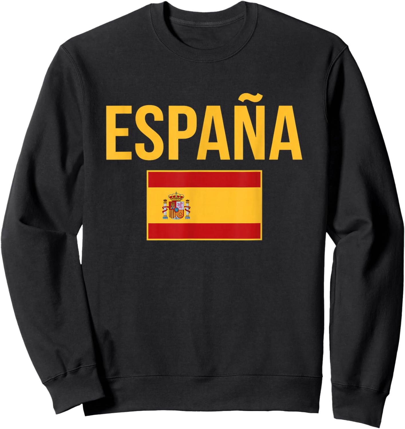 Espaa Spanish Spain Flag Travel Vacation Souvenir Sweatshirt - Sweatshirt | Black