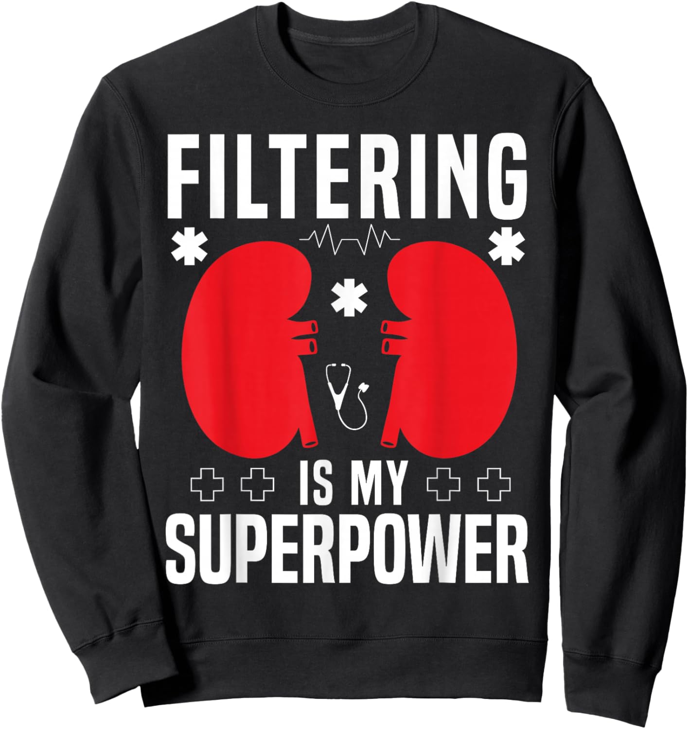 Filtering Dialysis Nurse Dialysis Technician Sweatshirt - Sweatshirt | Black