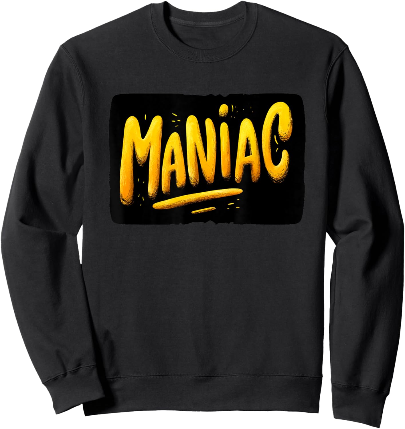 Awesome Maniac Graphic Costume Sweatshirt - Sweatshirt | Black