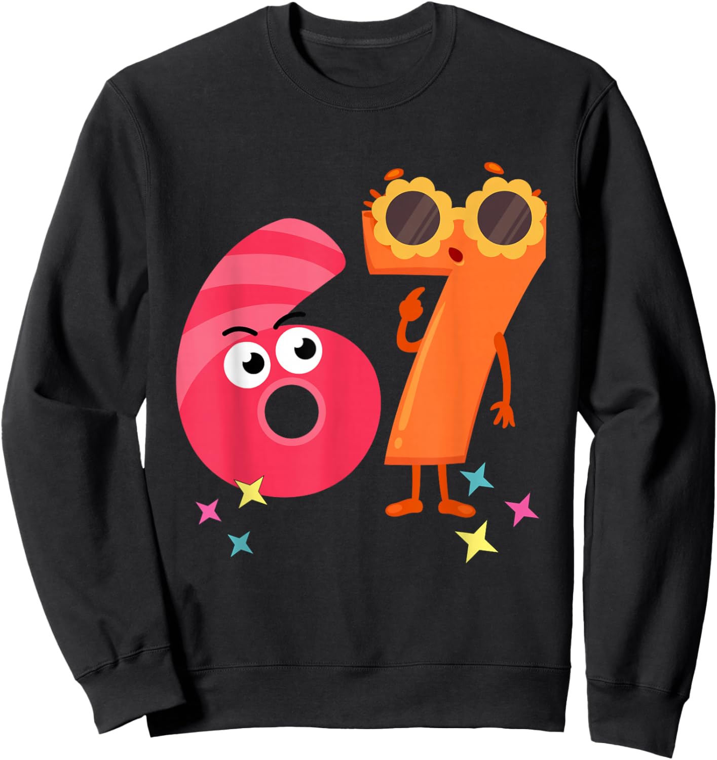 6 7 for Teacher (six Seven) Sweatshirt - Sweatshirt | Black