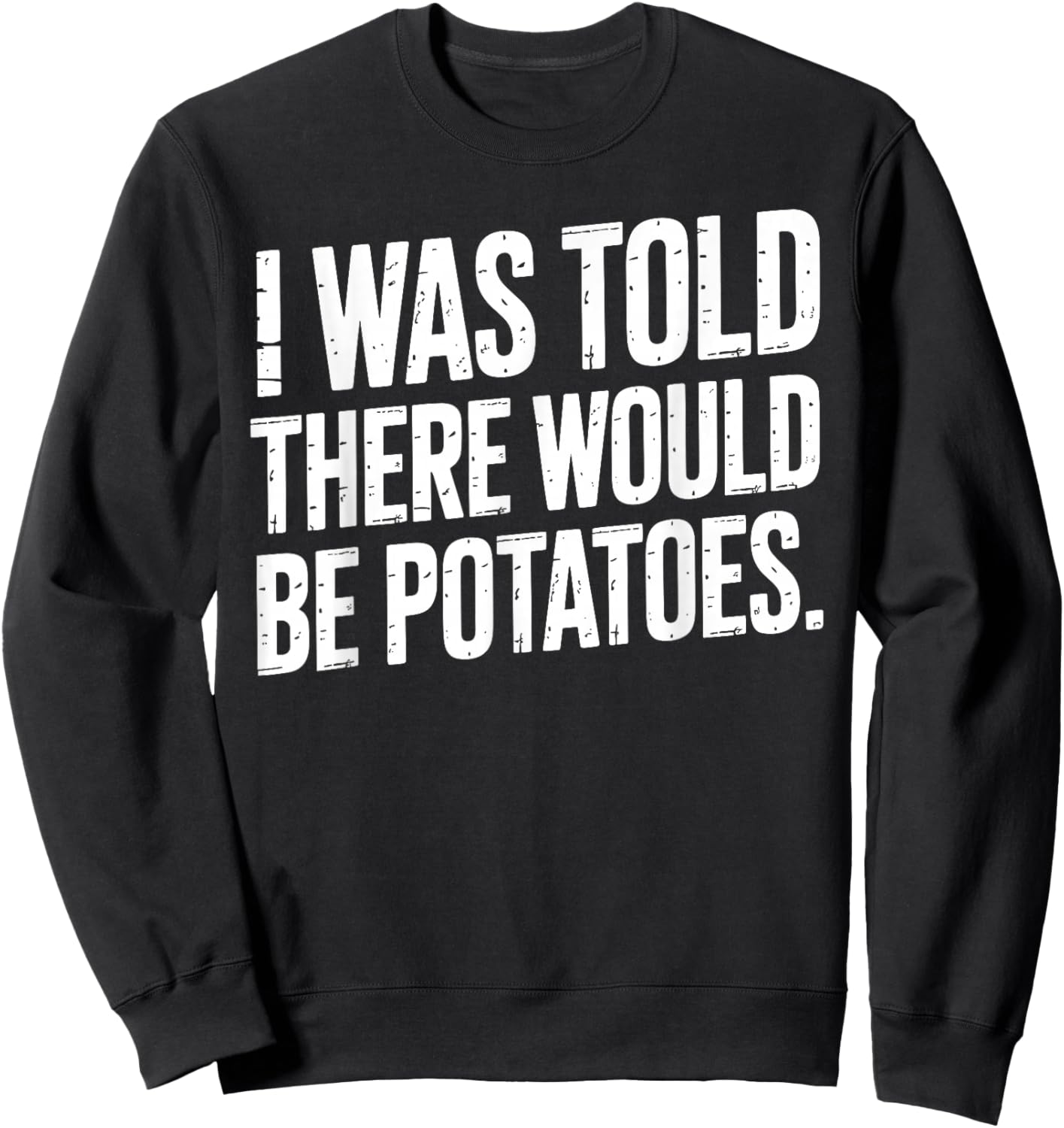 Cool Potato Novelty Women Potato Gag Potato Lover Sweatshirt - Sweatshirt | Black