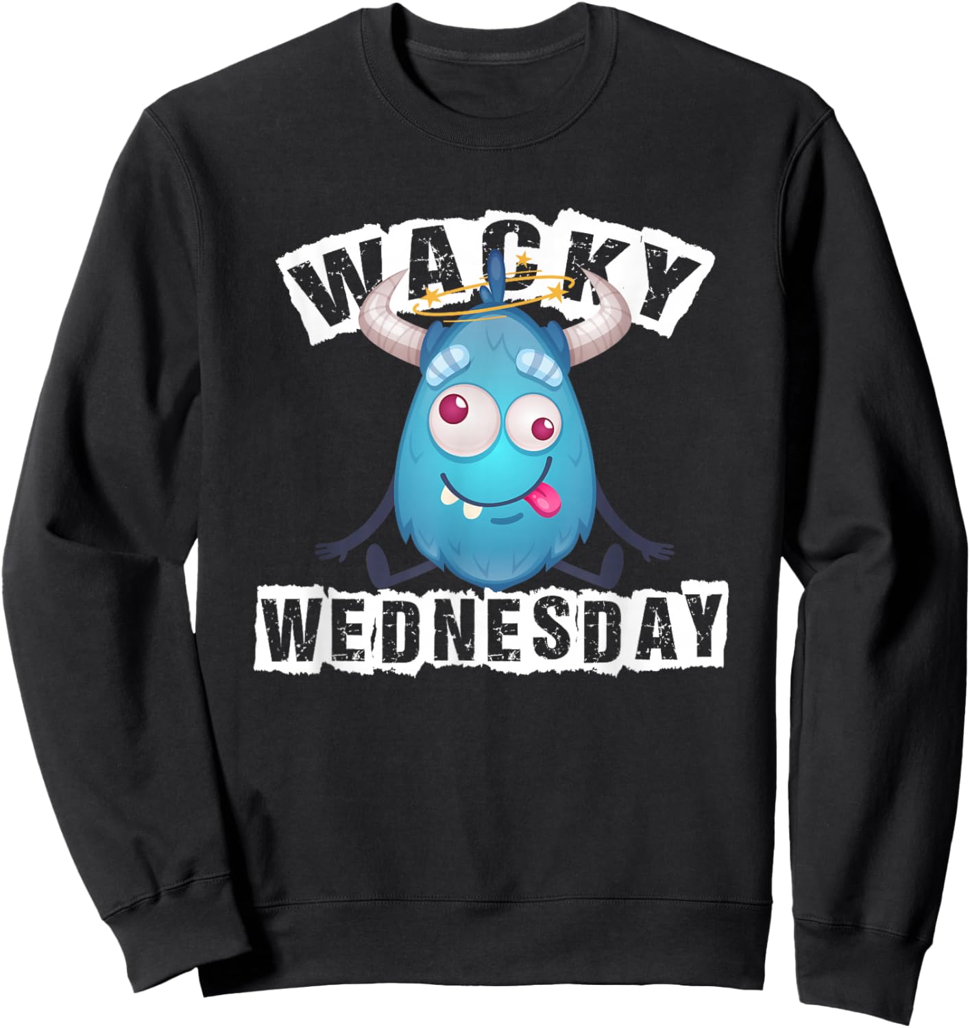Wacky Wednesday Kids and Teachers | Mismatch Day Spirit Week Sweatshirt - Sweatshirt | Black
