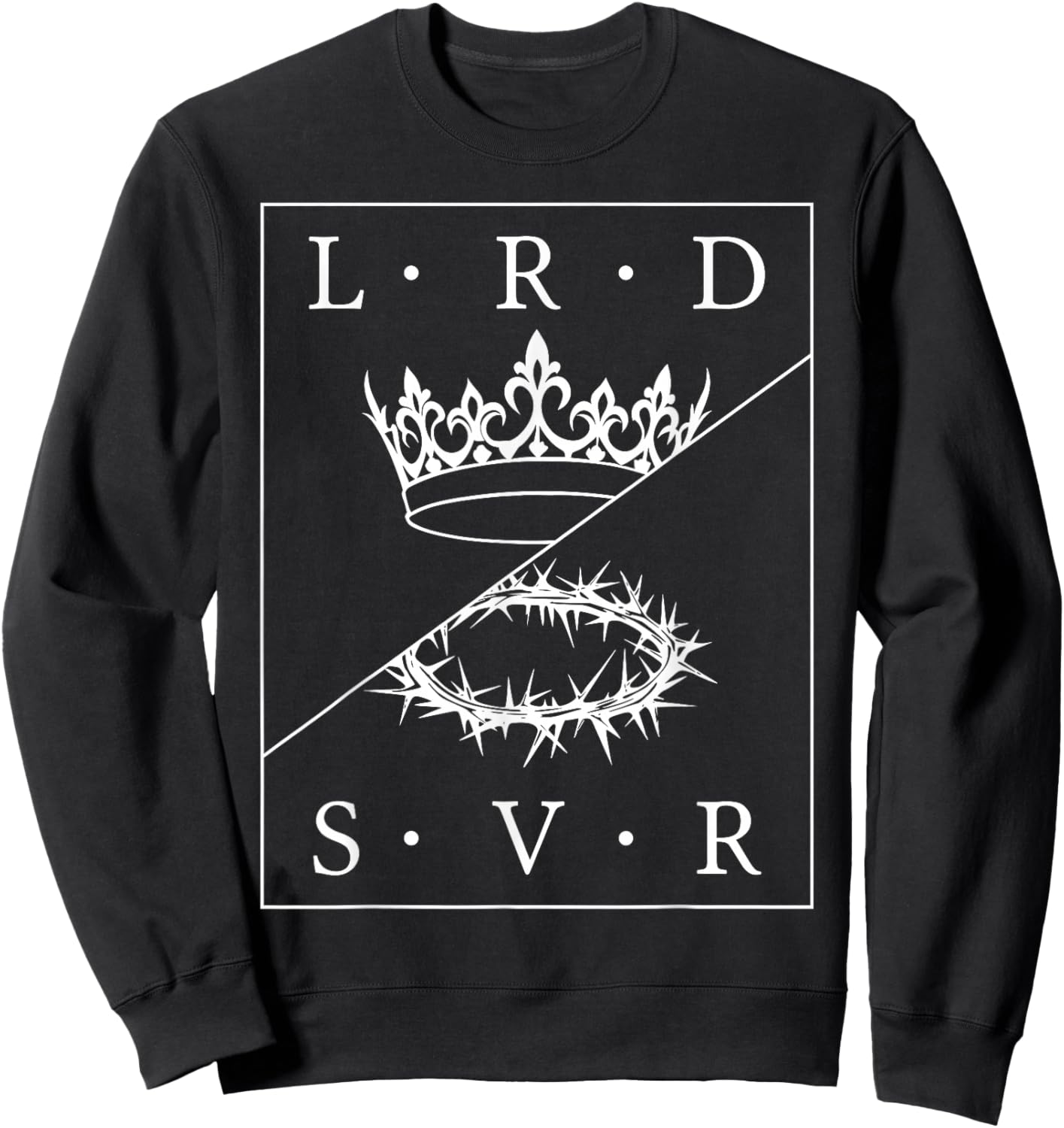 Jesus Lord and Savior Jesus Savior Christian Jesus Sweatshirt - Sweatshirt | Black