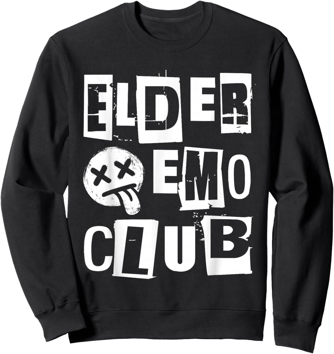 Emo Rock Elder Emo Club y2k 2000s Ska Pop Punk Band Music Sweatshirt - Sweatshirt | Black