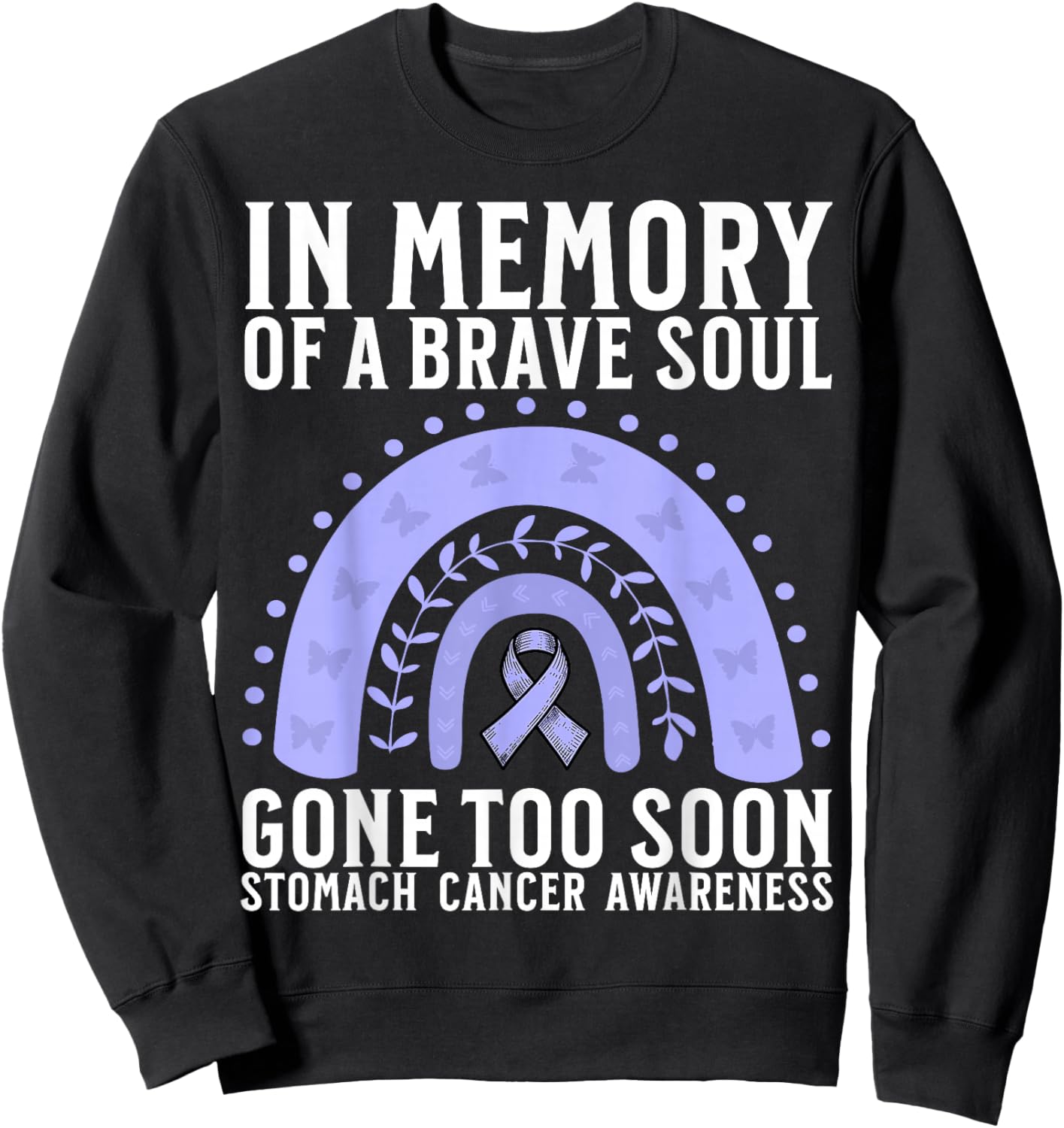 Support Stomach Cancer Awareness Lost Memory Products Gifts Sweatshirt - Sweatshirt | Black