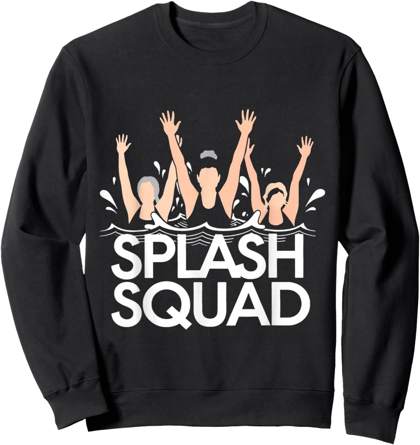 Water Aerobics Aqua Waterobics Instructor Splash Squad Sweatshirt - Sweatshirt | Black