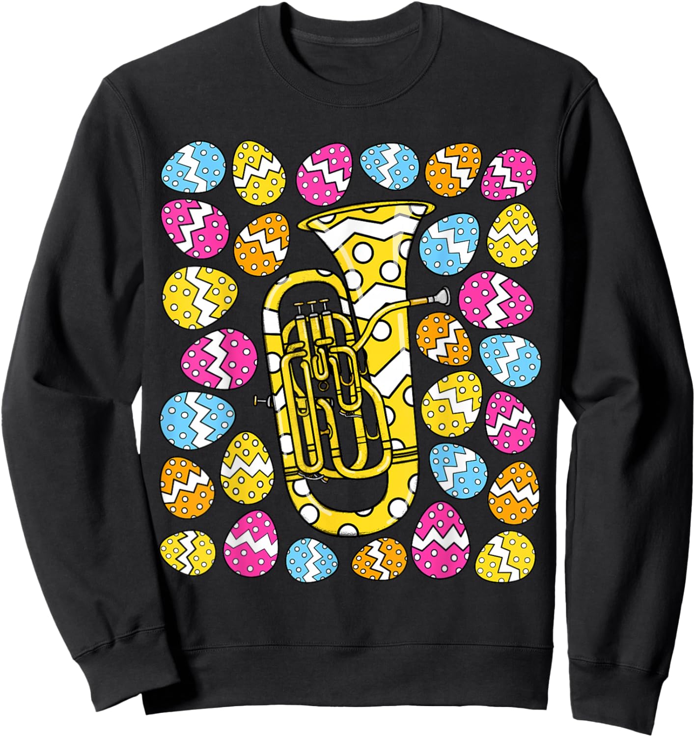 Euphonium Easter Euphoniumist Brass Musician Music Teacher Sweatshirt - Sweatshirt | Black