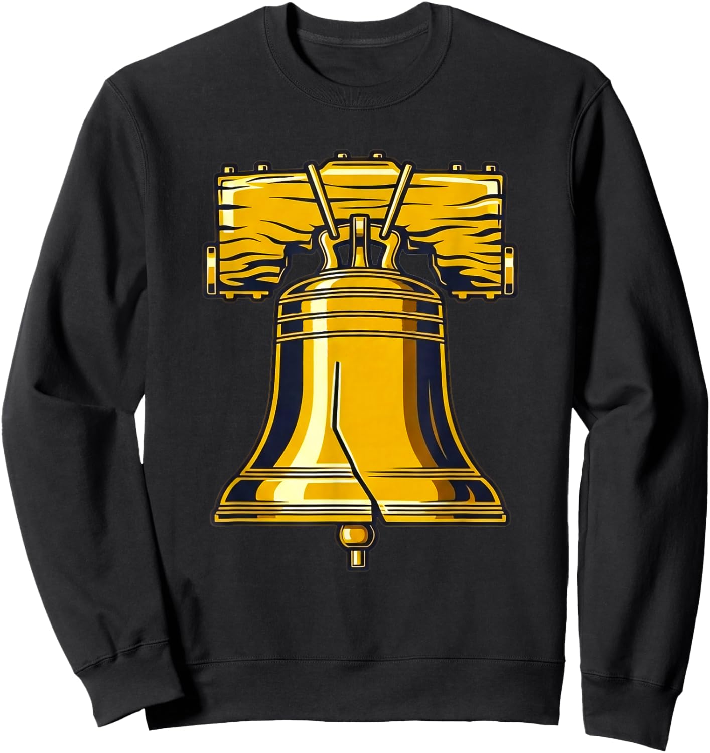 Liberty Bell Costume Adult Kid American Patriot Liberty Bell Sweatshirt - Sweatshirt | Black