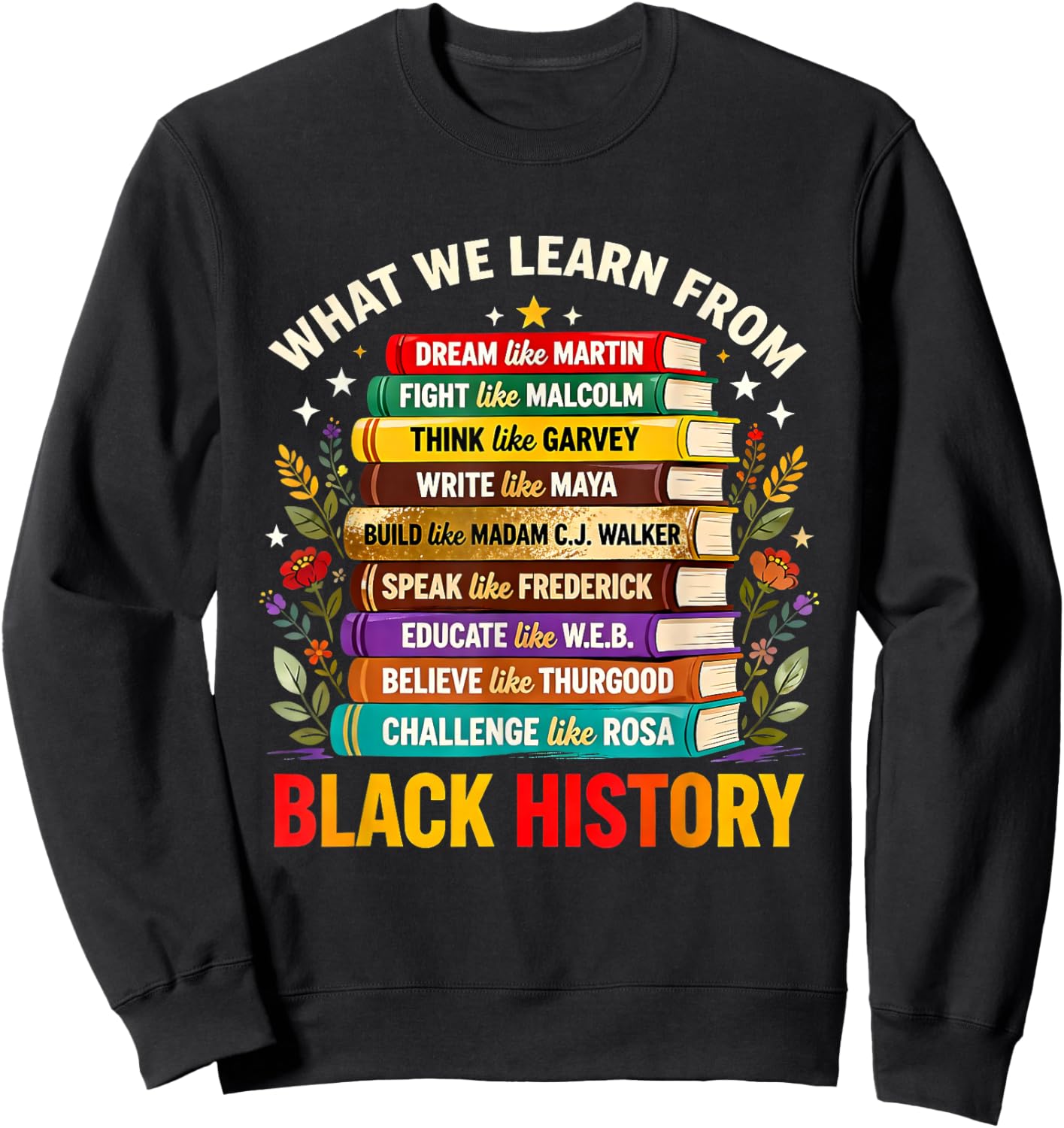 Black History Education Learning Pride Inspirational Sweatshirt - Sweatshirt | Black