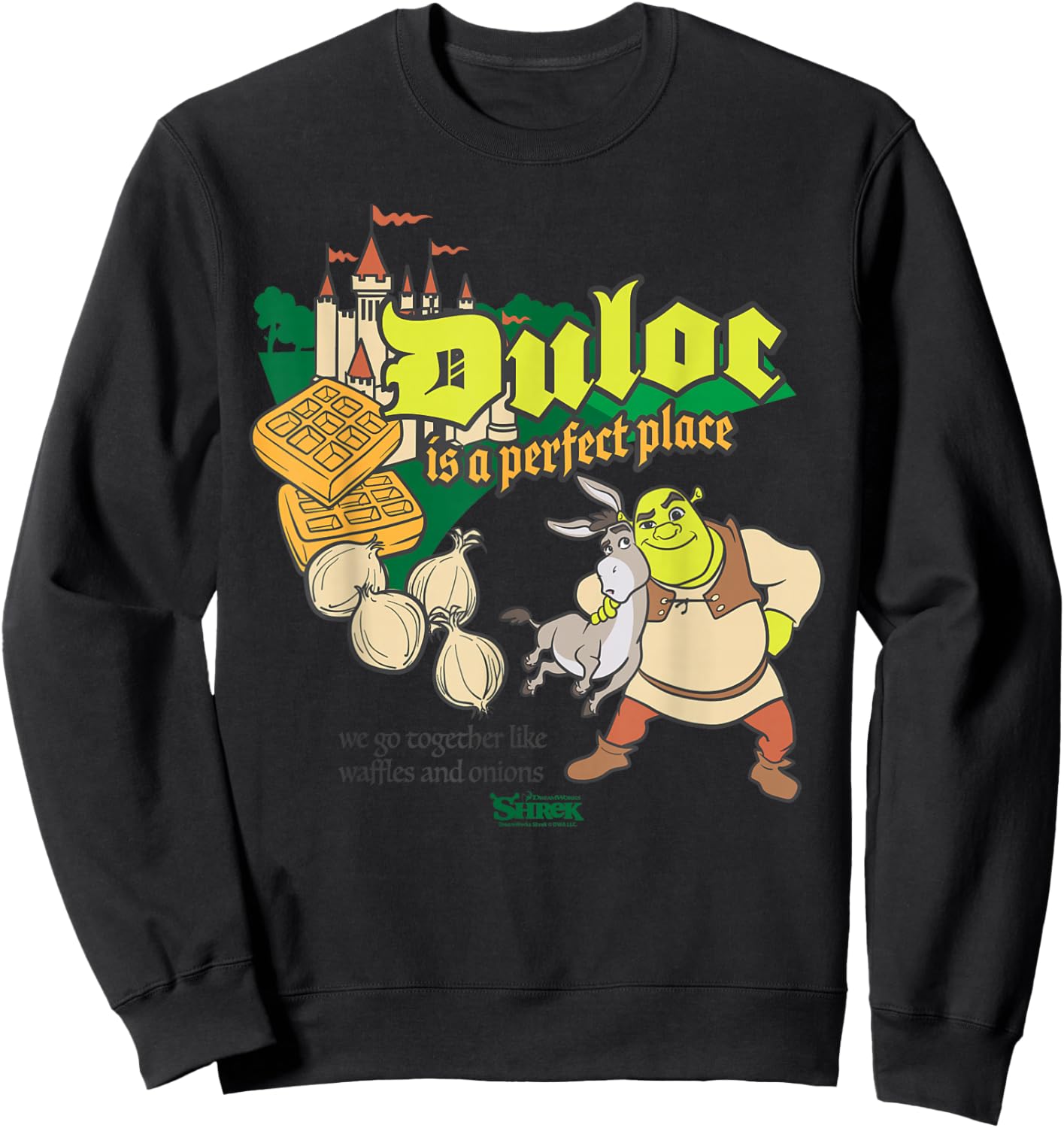 Shrek Duloc is a Perfect Place Sweatshirt - Sweatshirt | Black
