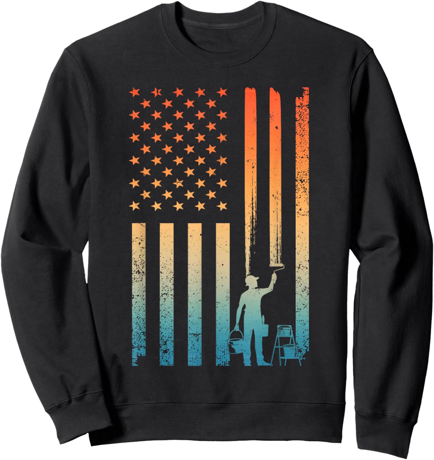 Cool Painter Art Women Painting Job House Painter Sweatshirt - Sweatshirt | Black
