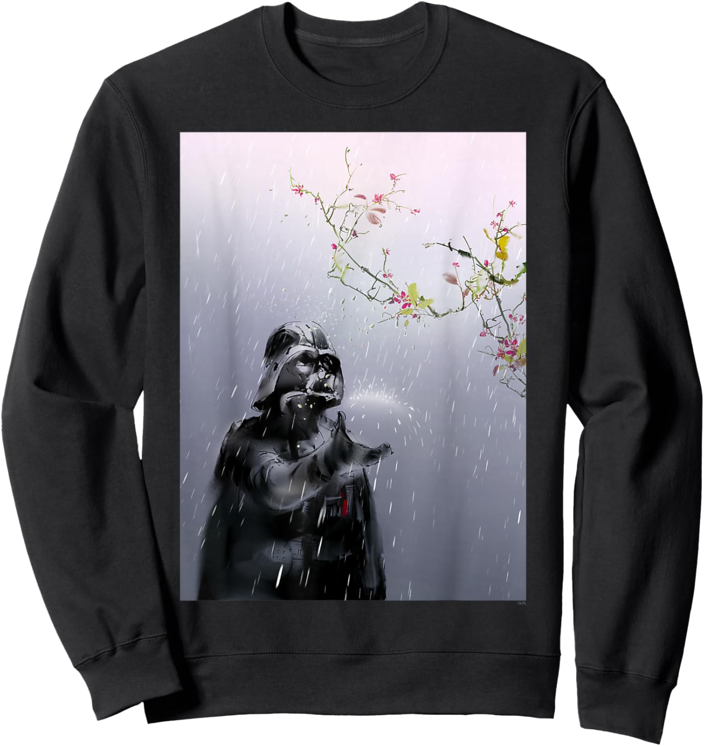 Star Wars Darth Vader Spring Cherry Blossoms Sakura Art Sweatshirt - Sweatshirt | Black