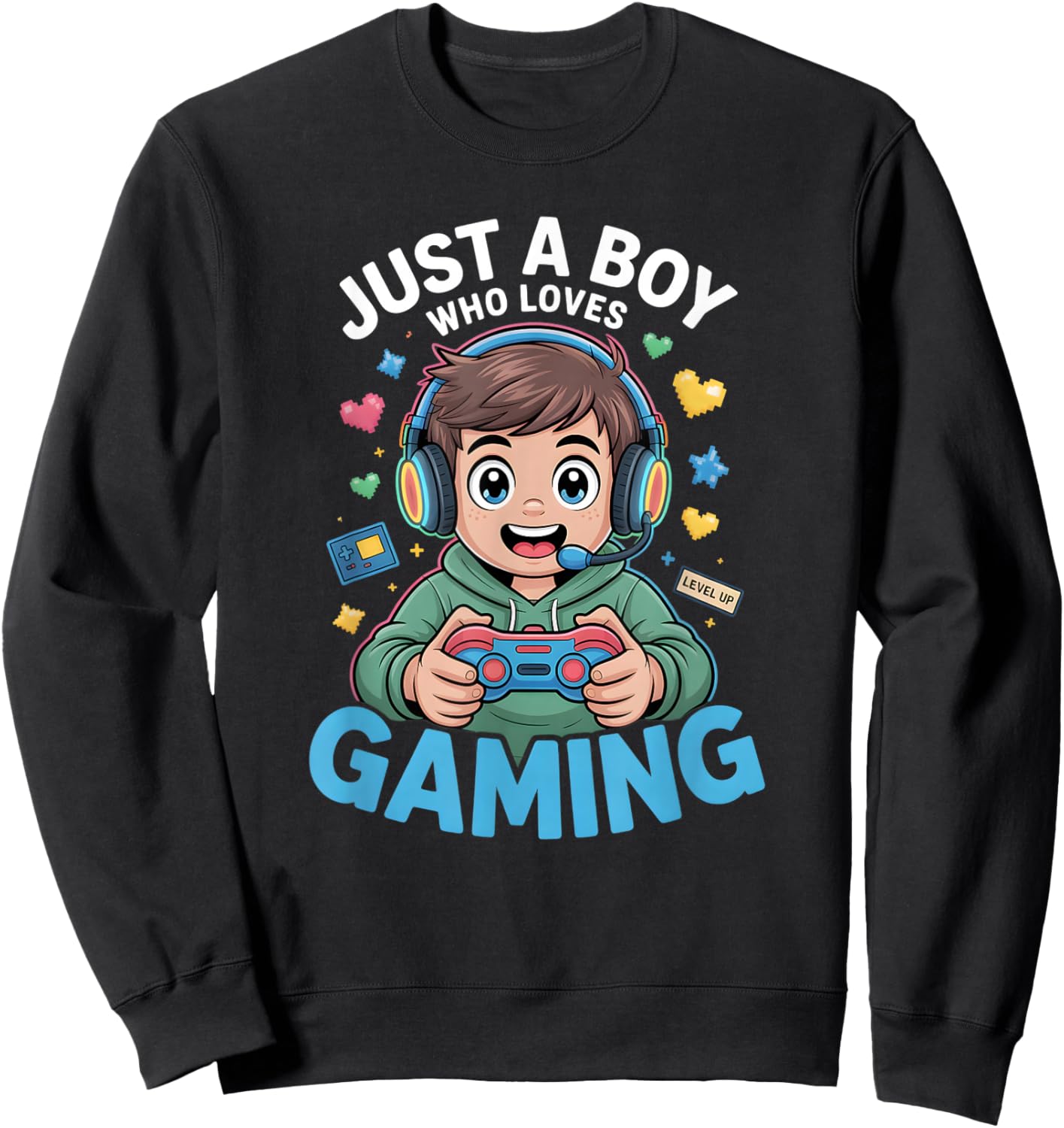 Boys Gaming Sweatshirt - Sweatshirt | Black