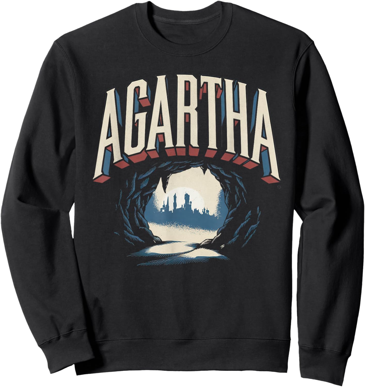 Agartha City UFO Conspiracy Theory Sci Fi Gaming Sweatshirt - Sweatshirt | Black