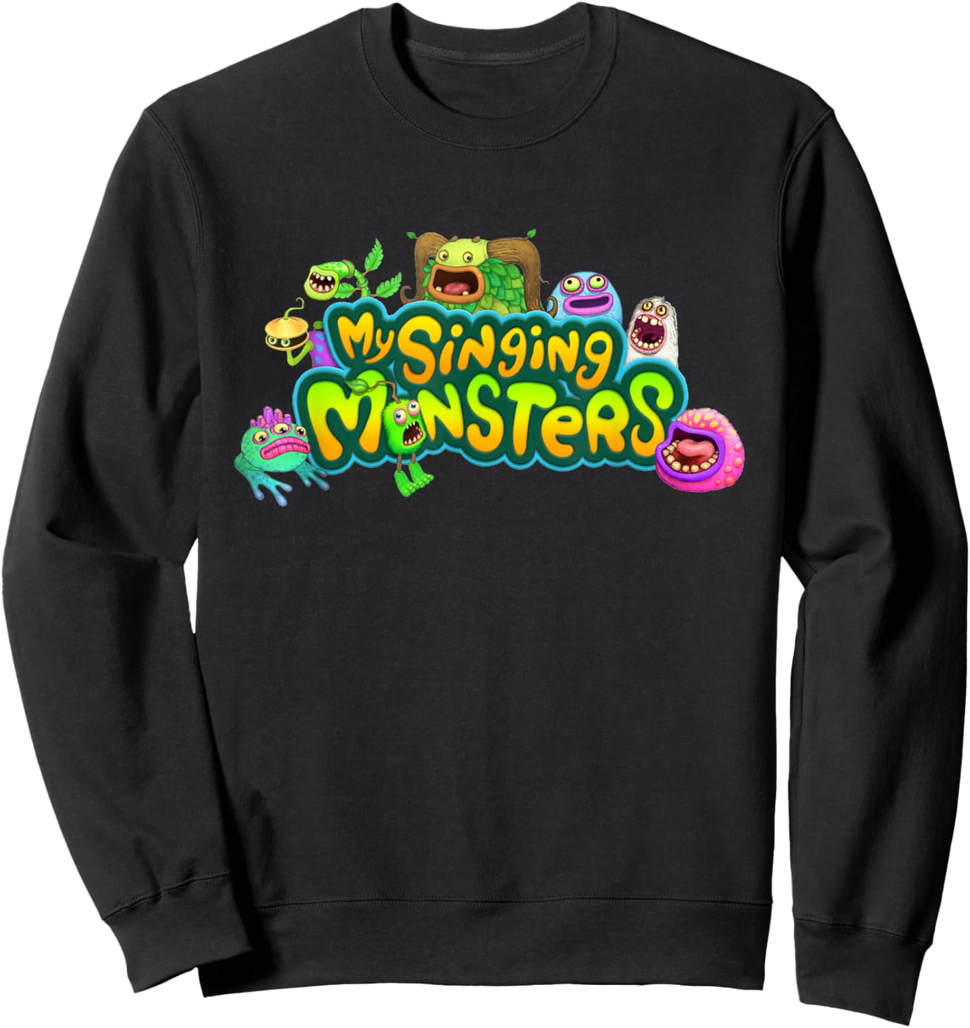 Singing Monsters Plush Robots Costume for Kids Boys, Girls Sweatshirt - Sweatshirt | Black