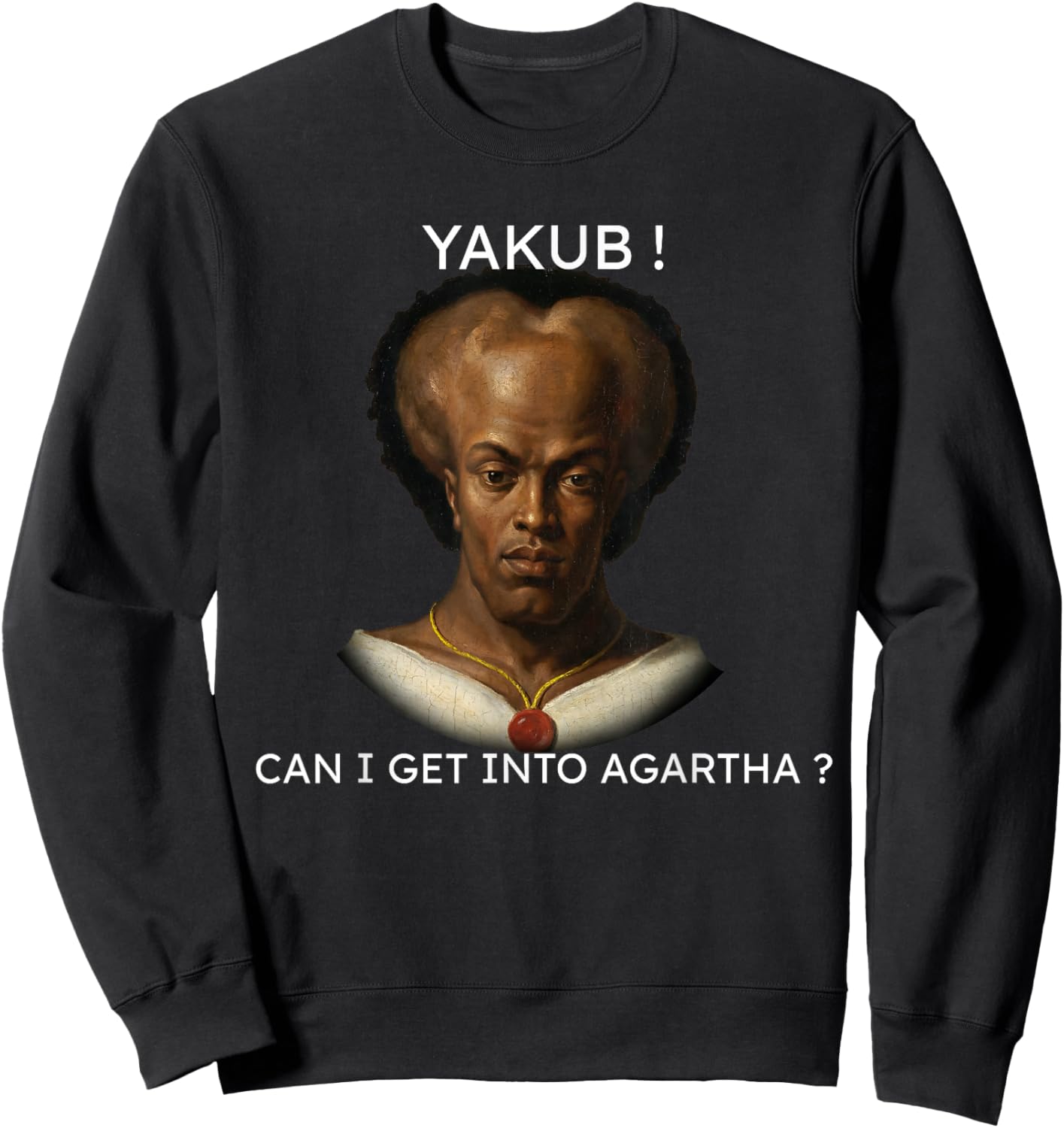 Agartha Meme Yakub - AbsurdCore Sweatshirt - Sweatshirt | Black