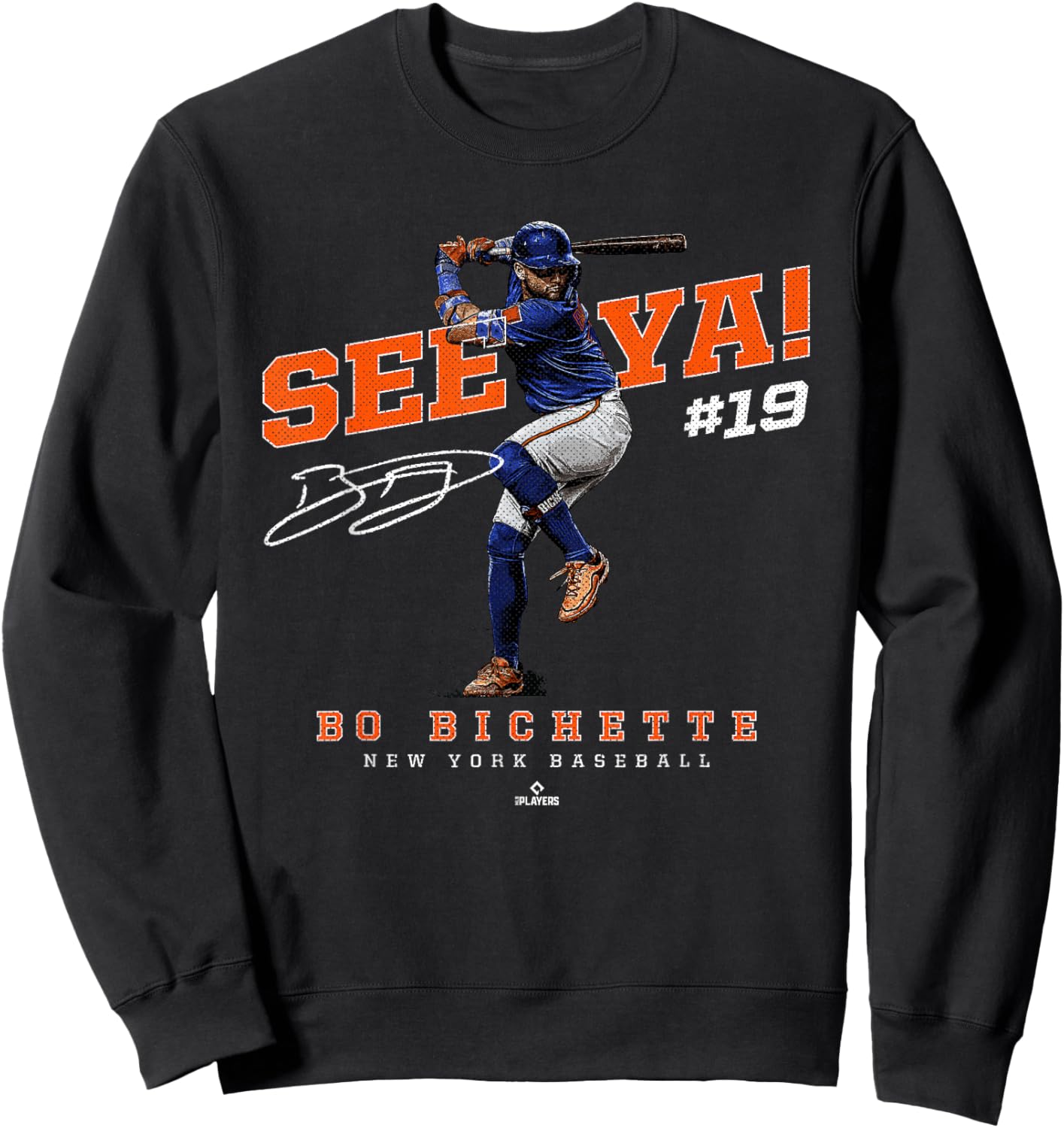 See Ya! Bo Bichette New York Baseball MLBPA Sweatshirt - Sweatshirt | Black