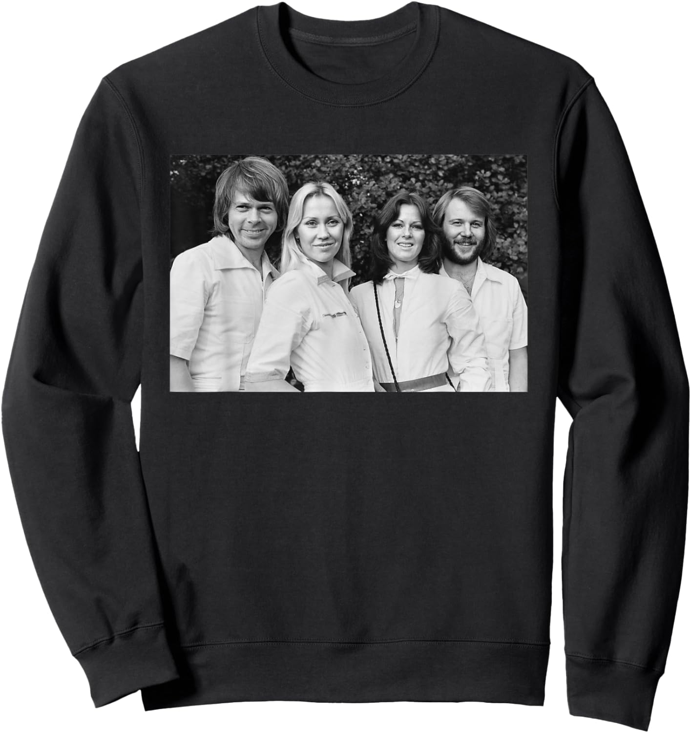 ABBA Swedish Pop Group Portrait Arrival Promo 1976 Sweatshirt - Sweatshirt | Black