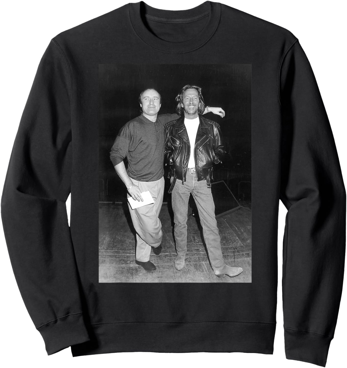 Phil Collins & Eric Clapton Before Royal Albert Hall Concert Sweatshirt - Sweatshirt | Black