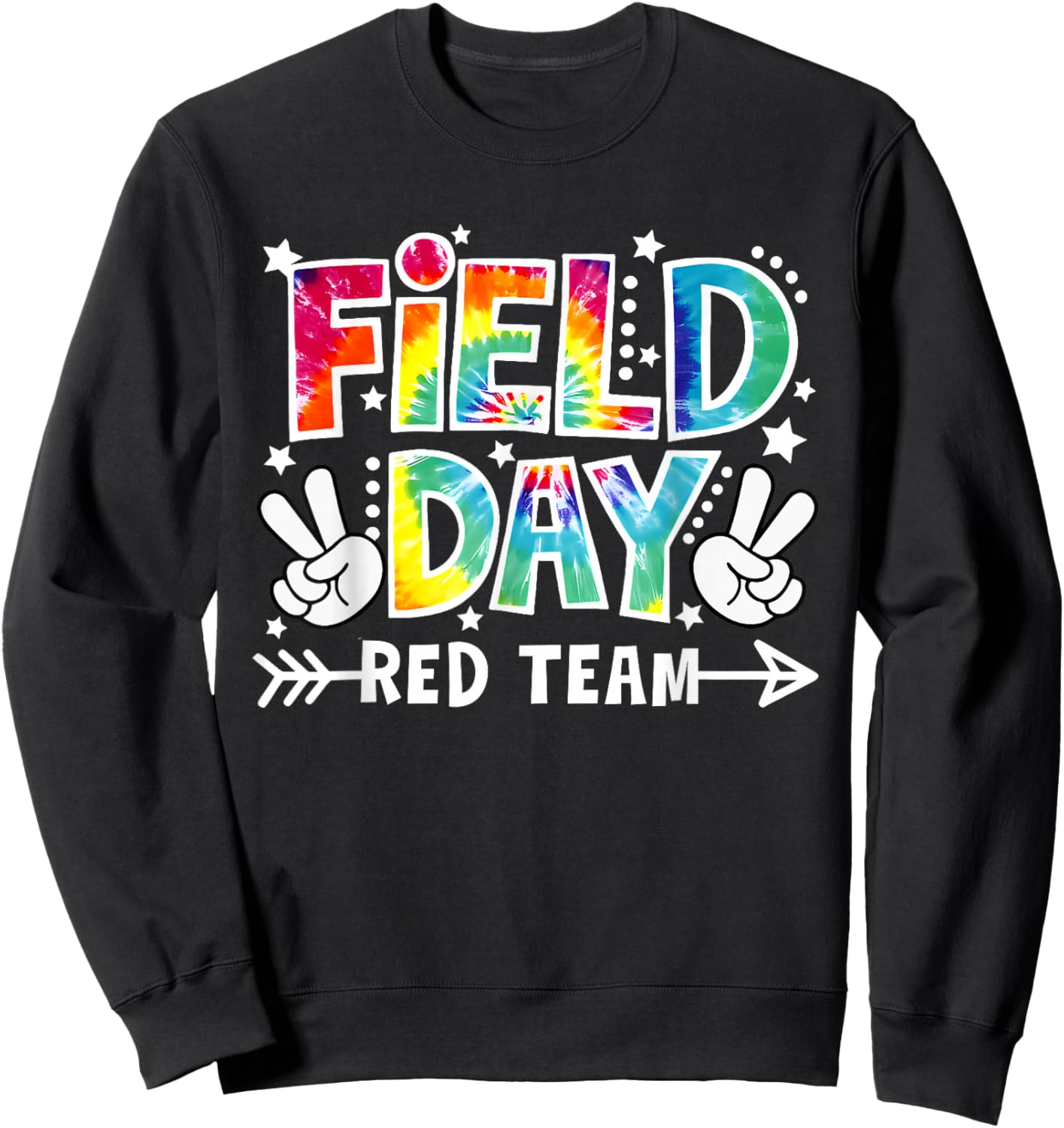 Field Day Red Team Funny for Teacher Kids Field Day Games Sweatshirt - Sweatshirt | Black