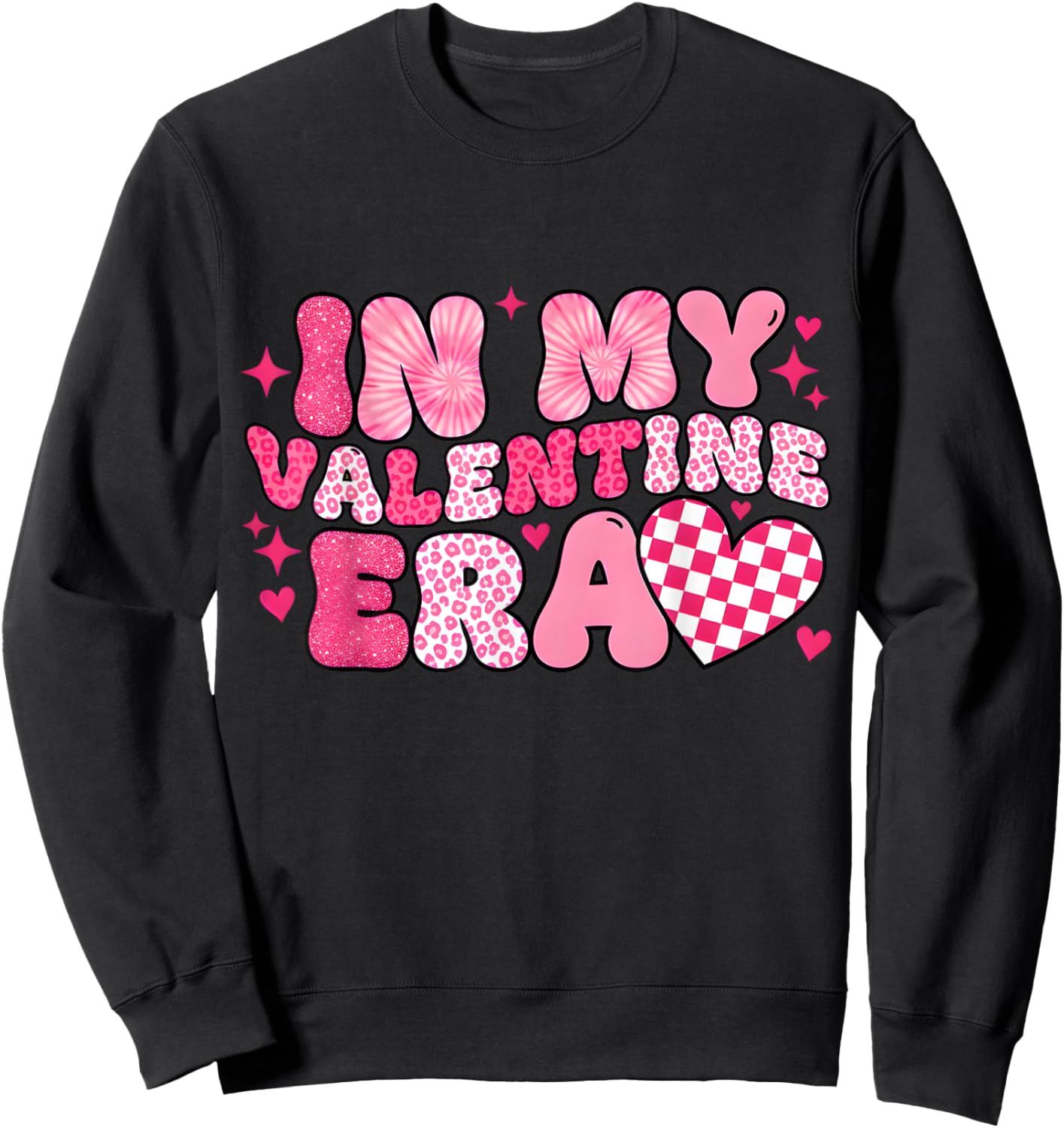 in My Valentine Era Sweatshirt - Sweatshirt | Black