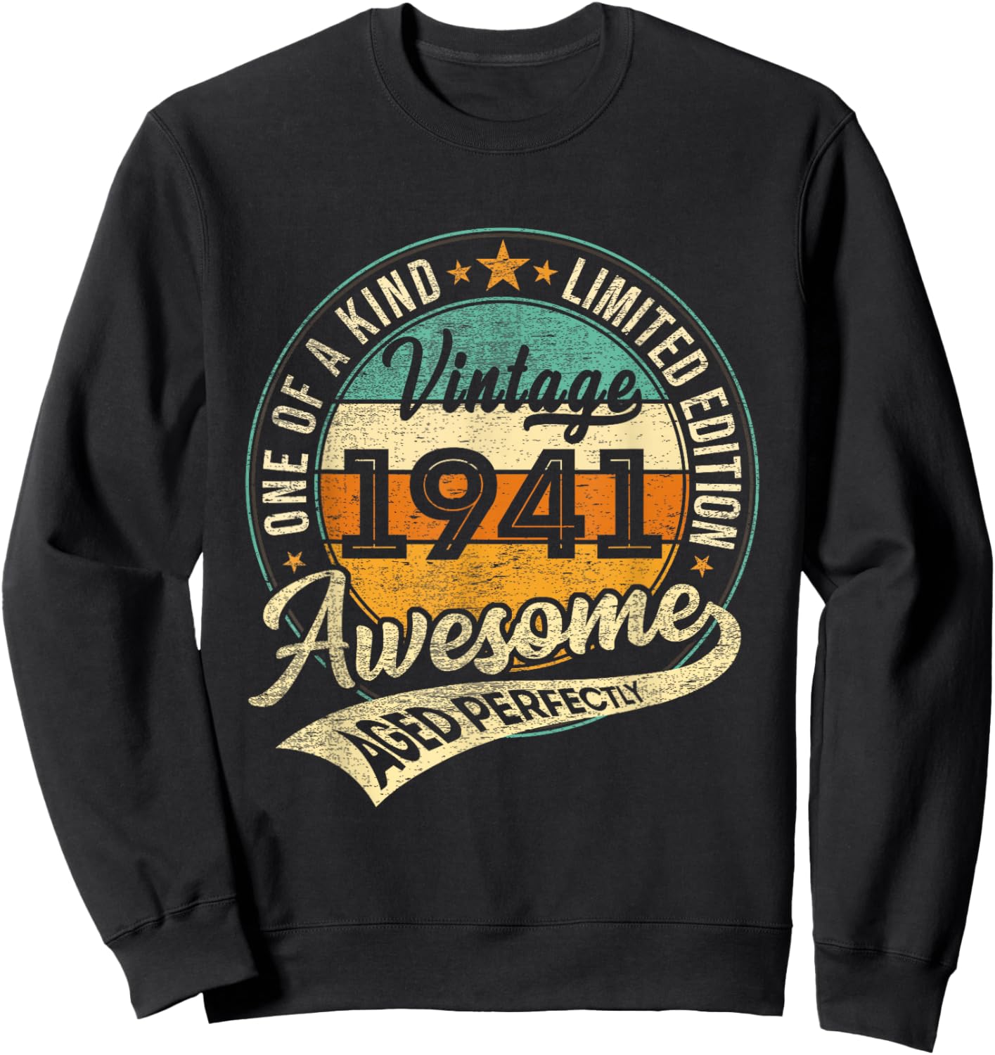 Vintage 1941 Limited Edition 85 Year Old Gifts 85th Birthday Sweatshirt - Sweatshirt | Black