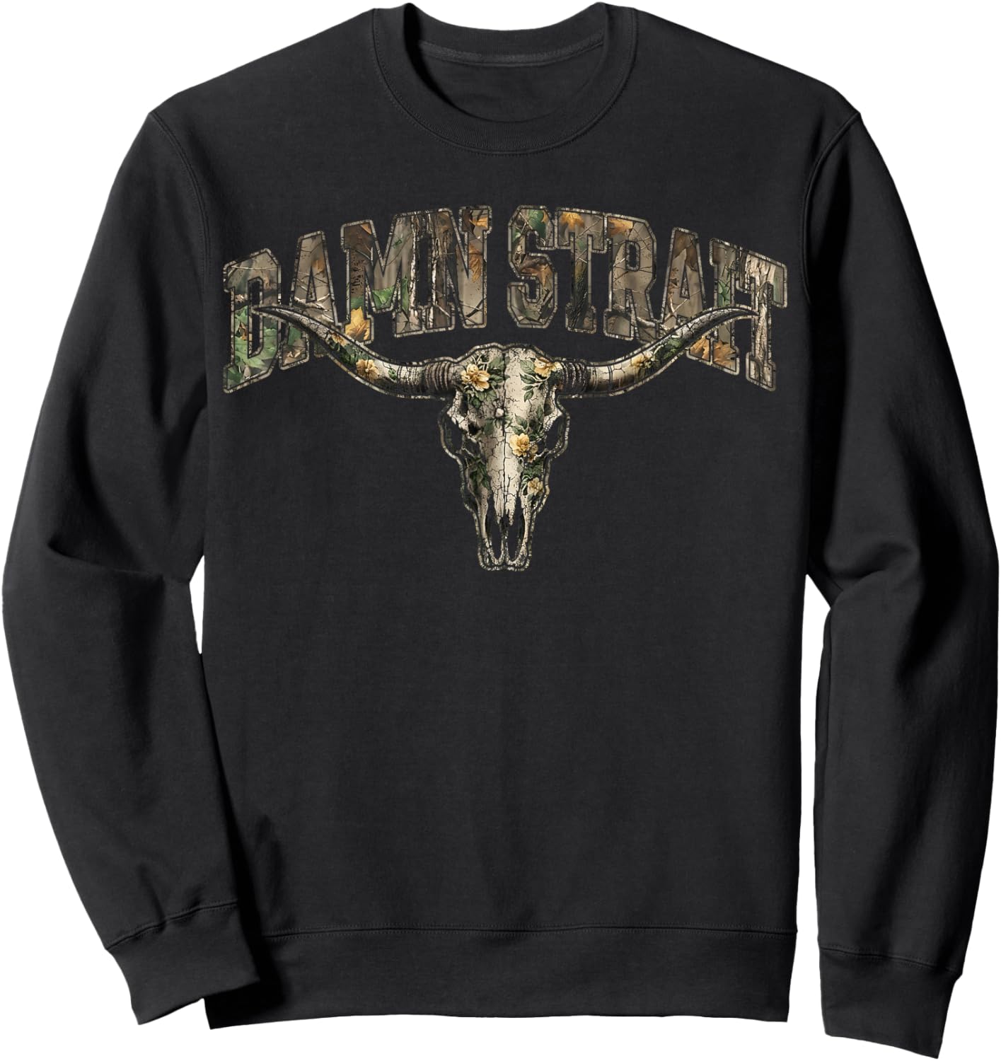Vintage Damn Strait Pride Name Gifts Women Kids Sweatshirt - Sweatshirt | Black