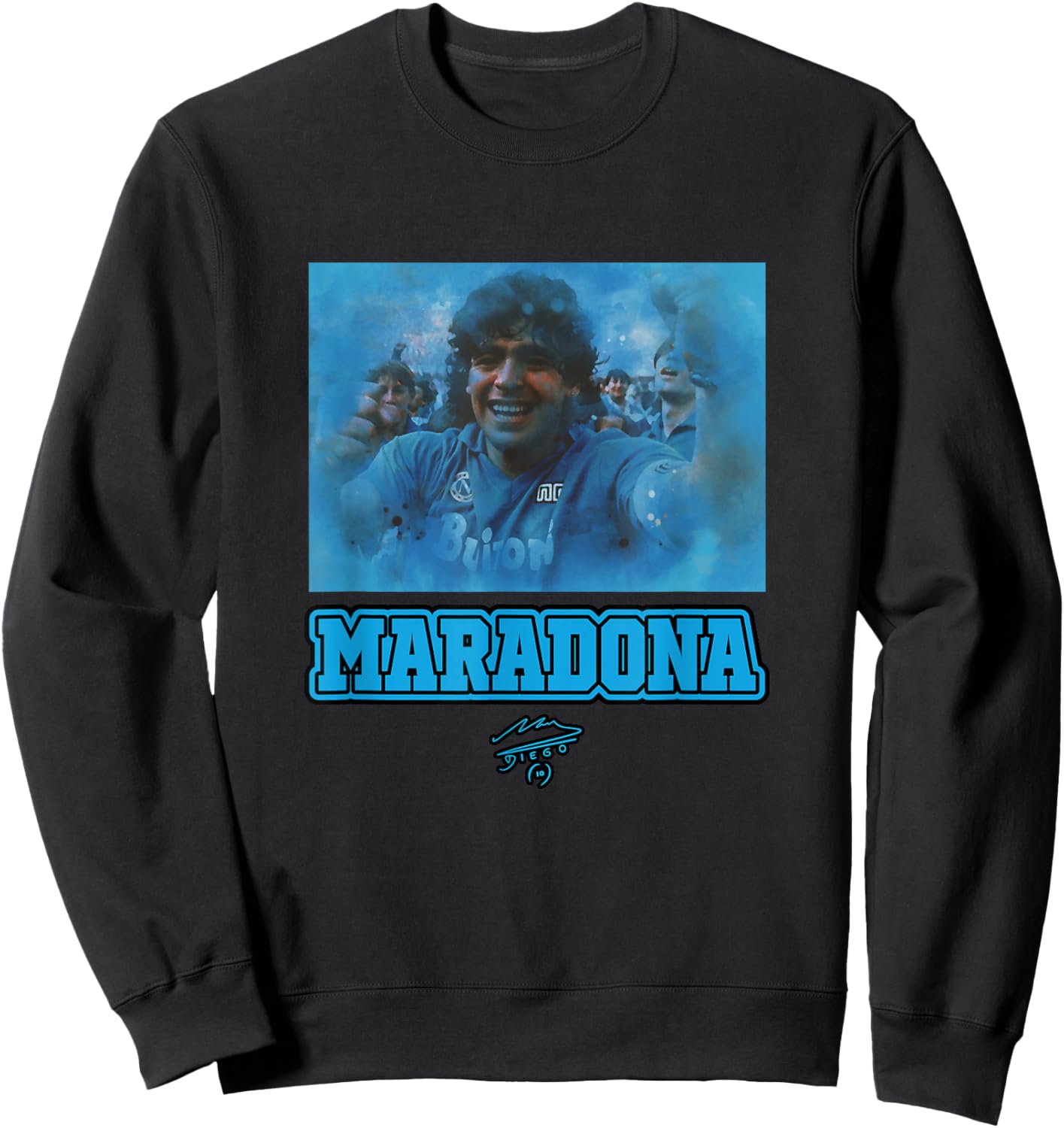 Maradona Napoli Sonrisa Sweatshirt - Sweatshirt | Black